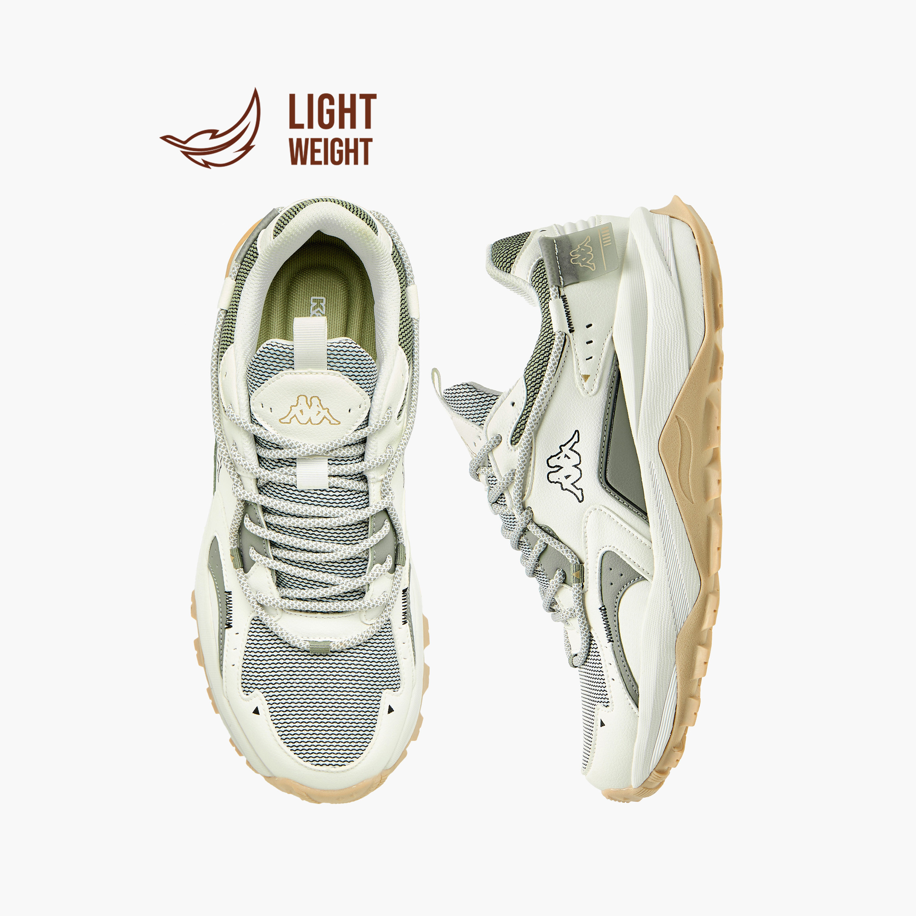 Kappa Men's Panelled Lightweight Lace-Up Sports Shoes with Pull Tabs-sports-men-shoes-image-6
