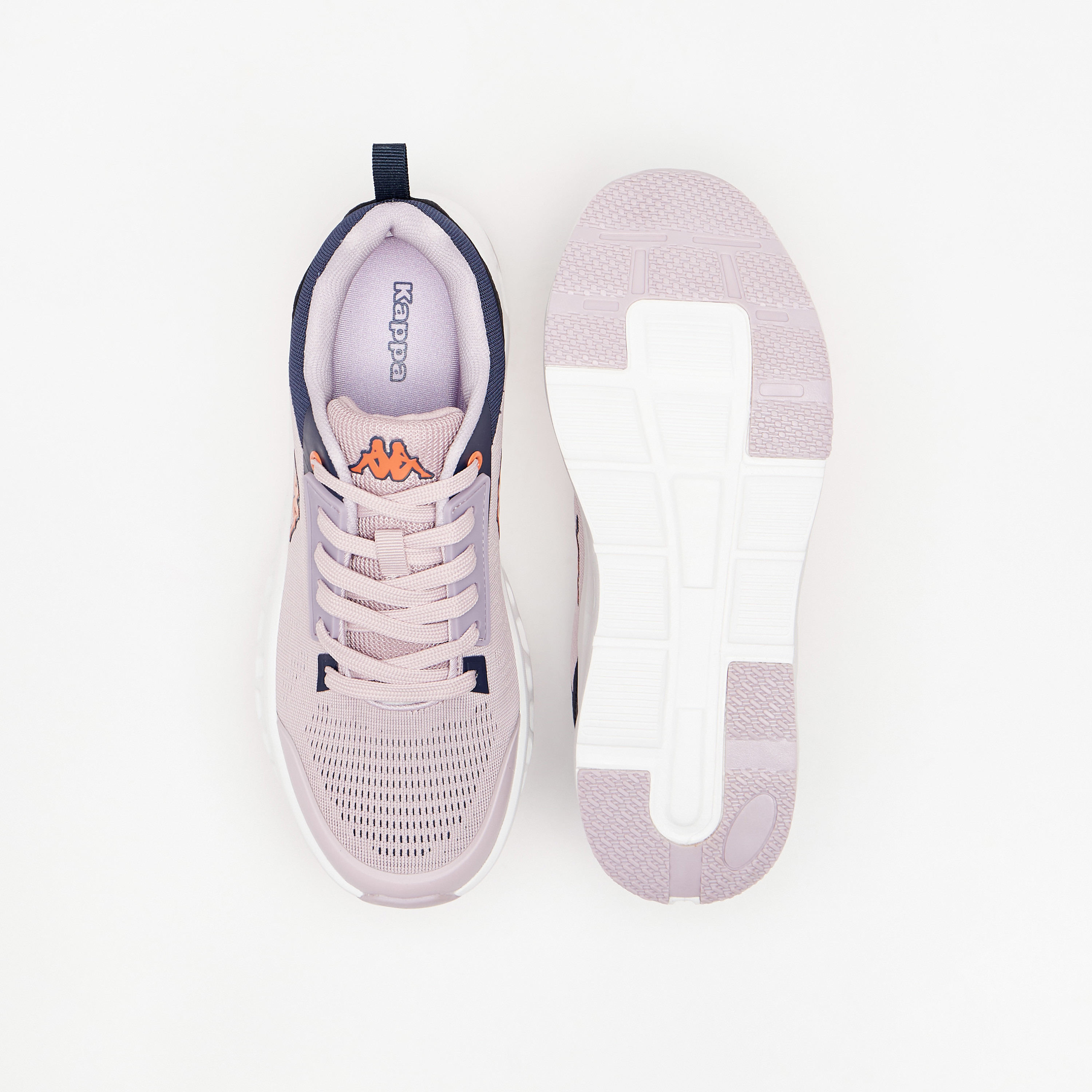 Kappa Women's Textured Lace-Up Sports Shoes with Cushioning-sports-women-shoes-image-4
