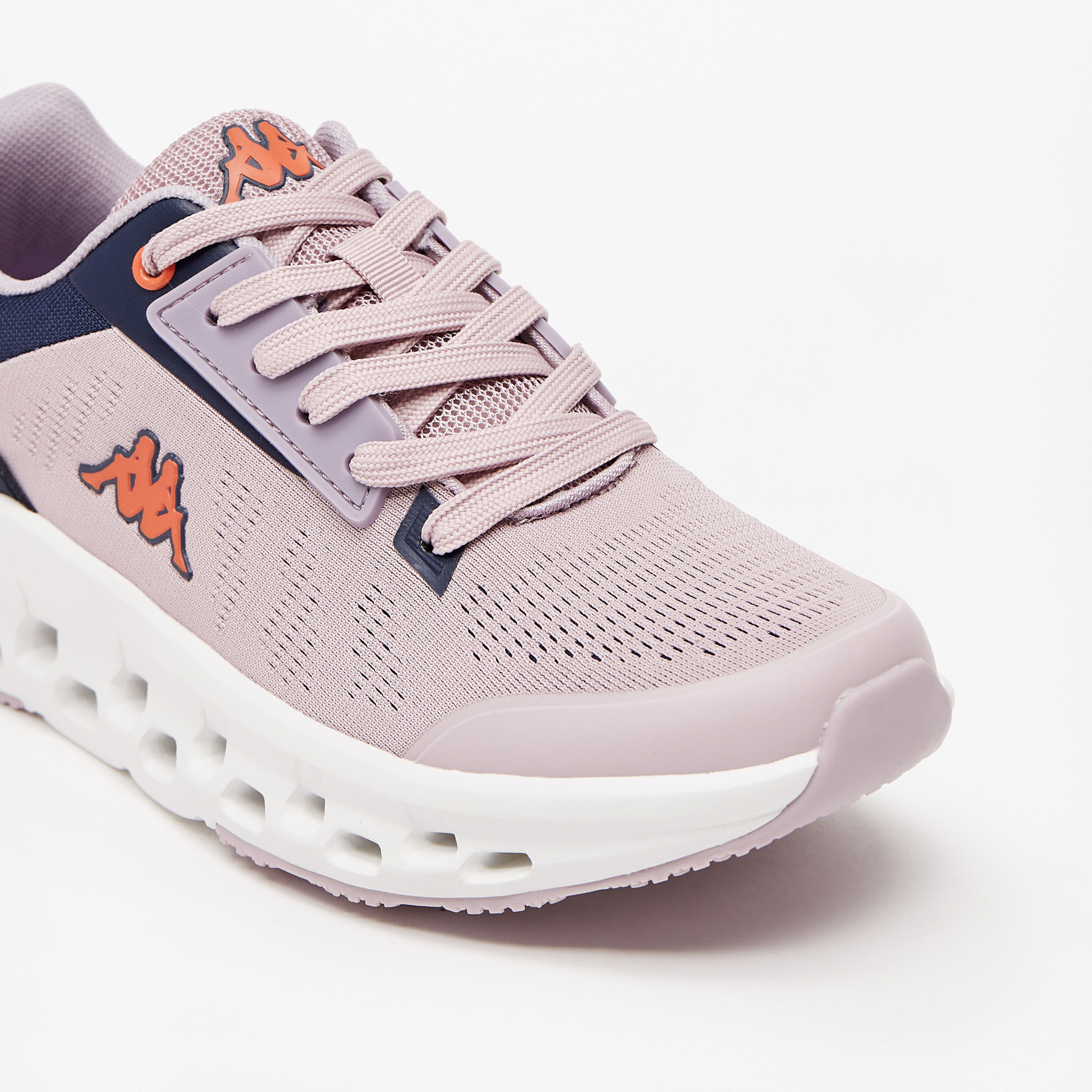 Kappa Women's Textured Lace-Up Sports Shoes with Cushioning-sports-women-shoes-image-5