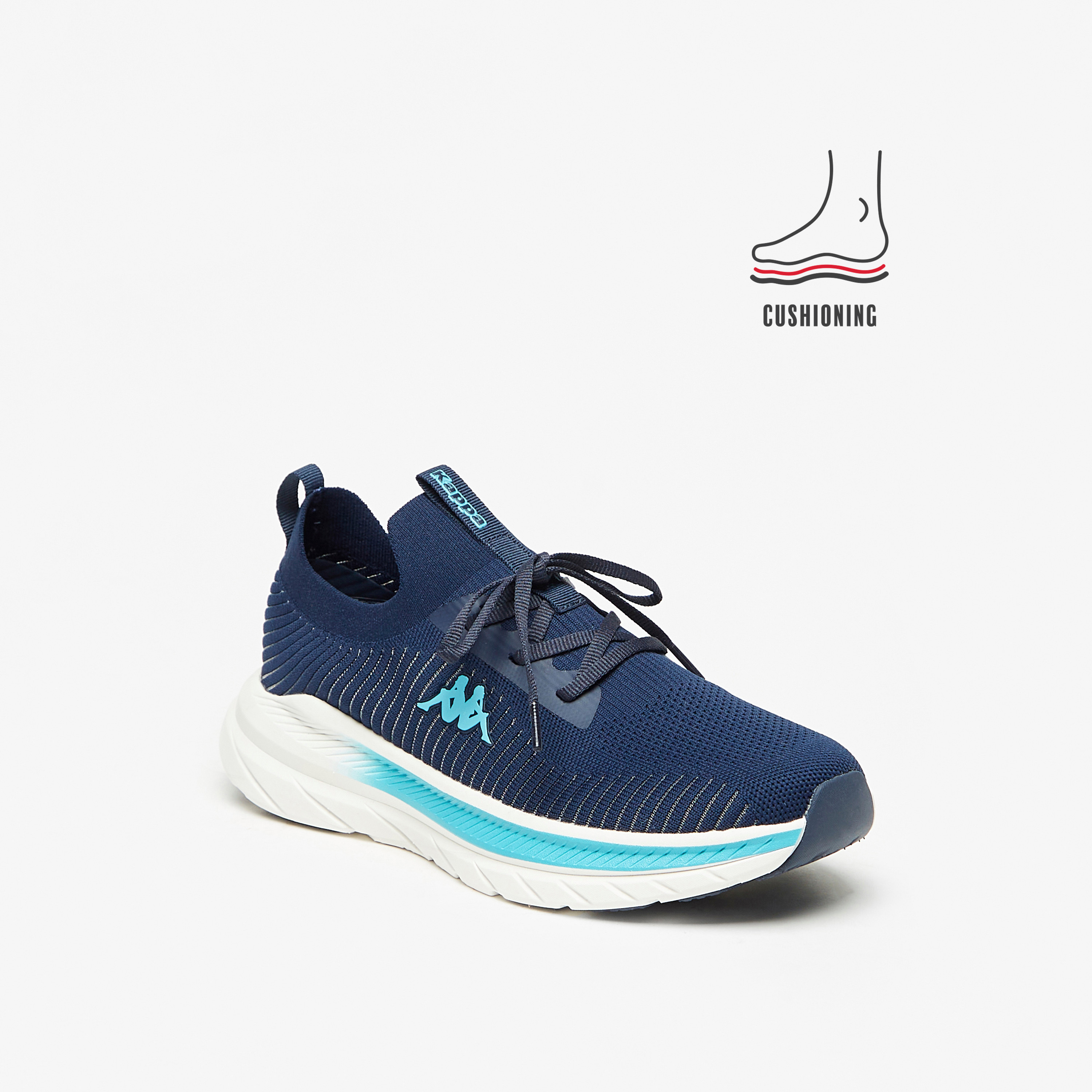 Kappa Men's Textured Slip-On Trainer Shoes with Cushioning-sports-men-shoes-image-6