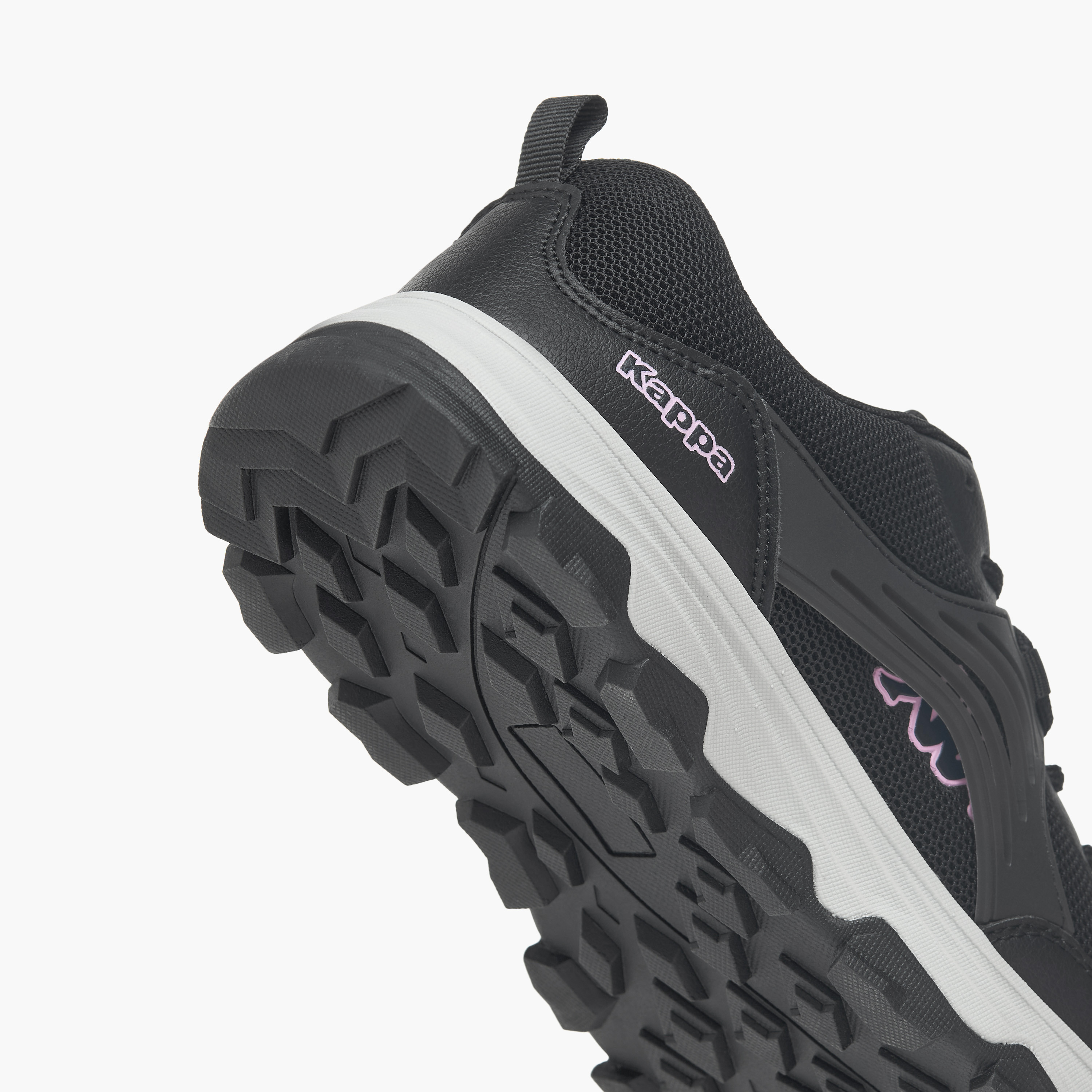 Kappa Women's Logo Print Lace-Up Sports Shoes with Pull Tab-sports-women-shoes-image-5