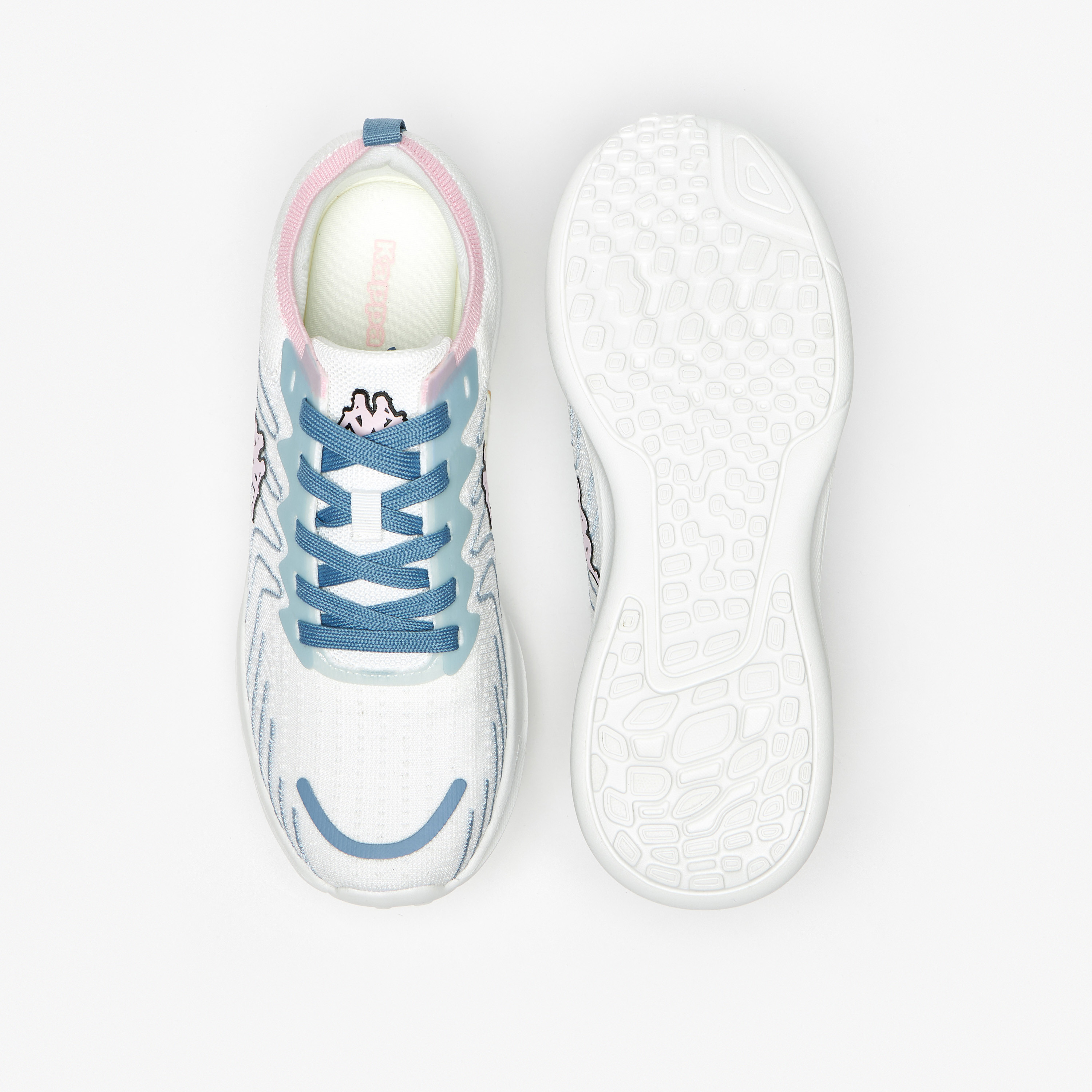Kappa Women's Textured Walking Shoes with Lace-Up Closure-sports-women-shoes-image-10