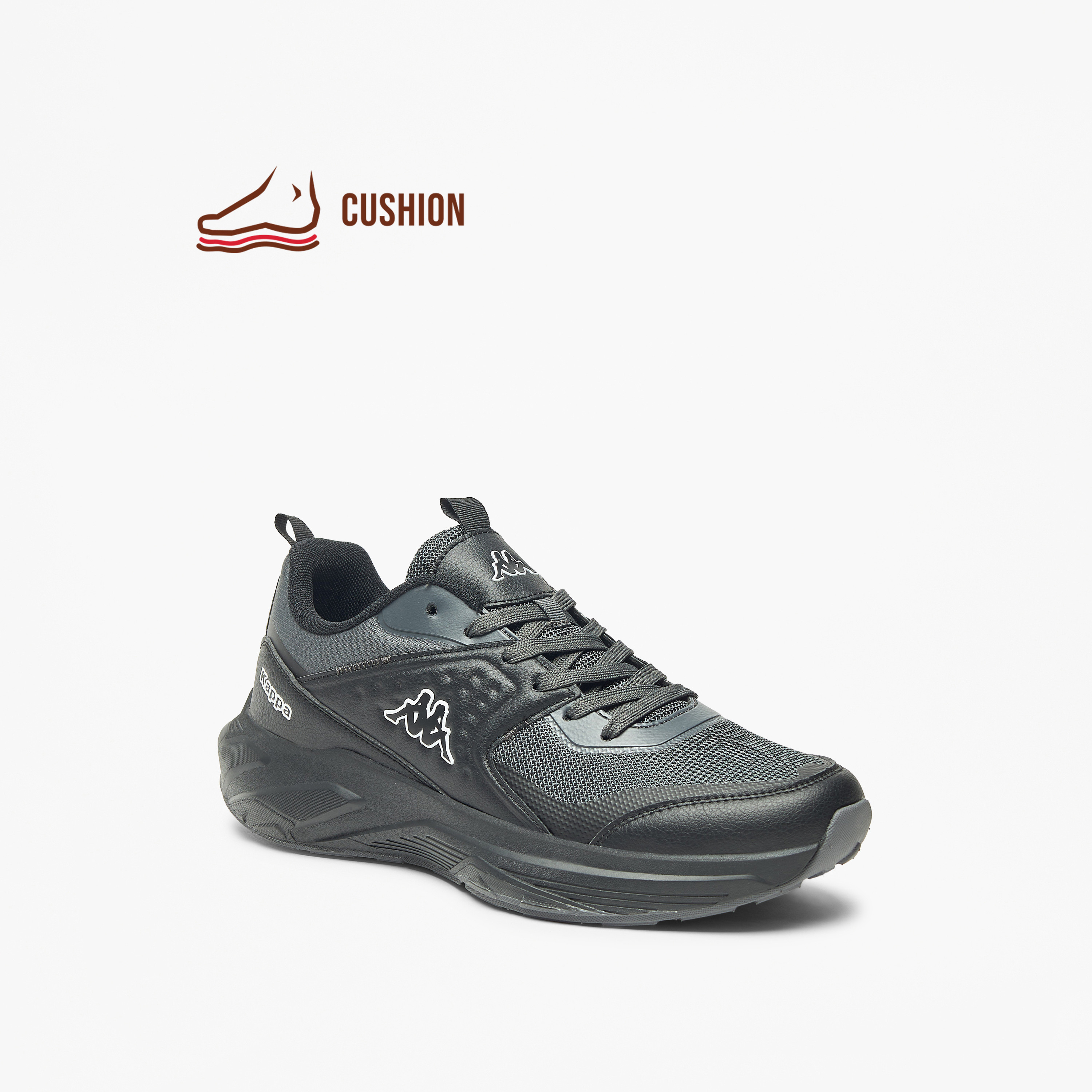 Kappa Men's Textured Sports Shoes with Lace-Up Closure-sports-men-shoes-image-1