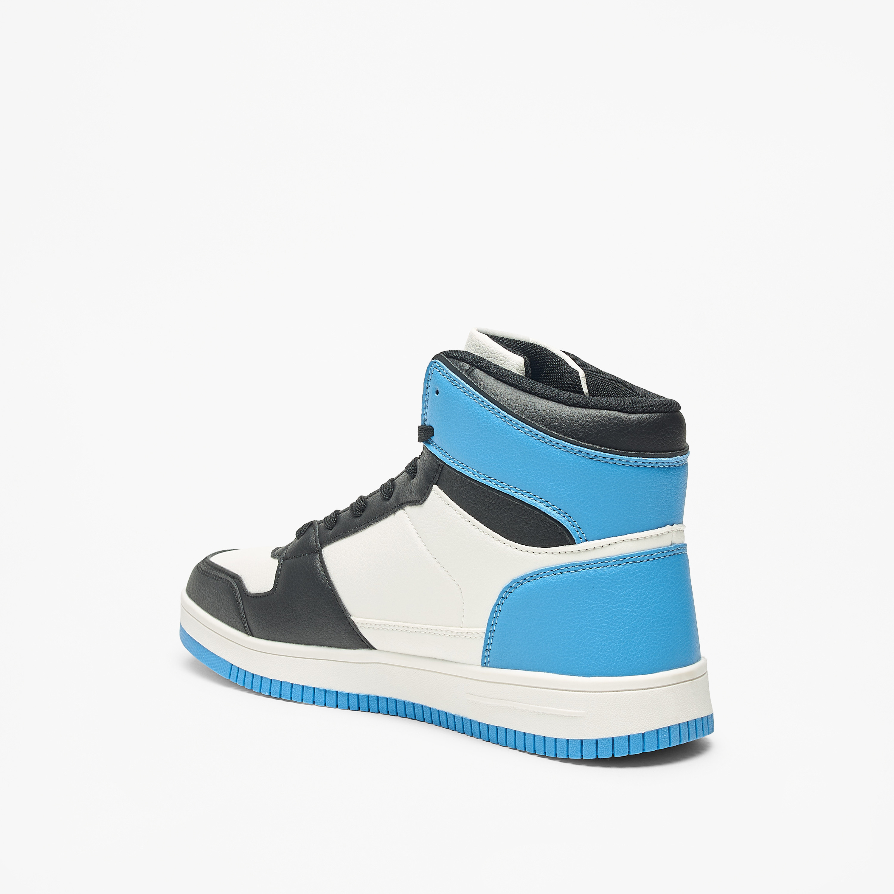 Kappa Men's High Top Sneakers with Lace-Up Closure-men-shoes-sneakers-image-2