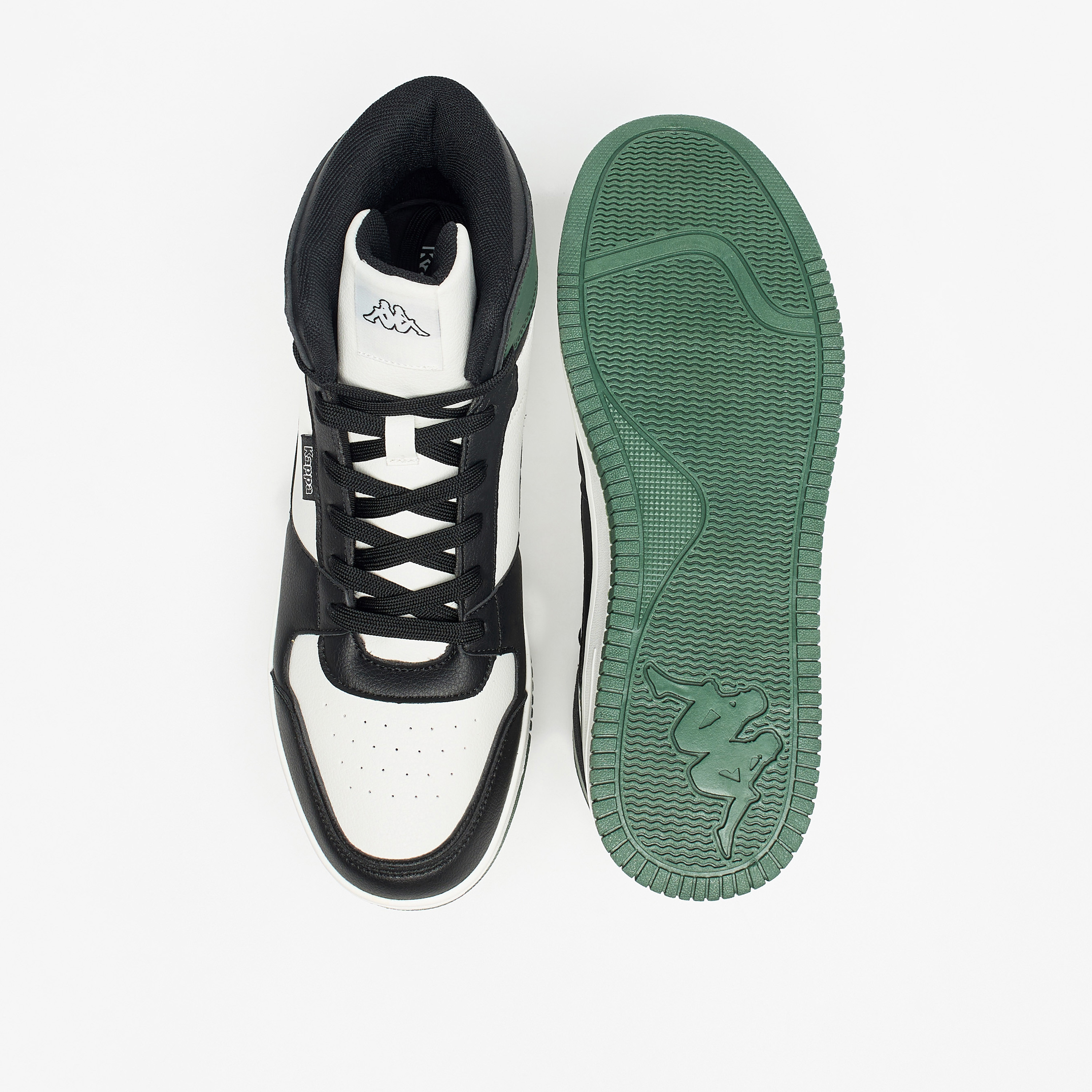 Kappa Men's Panelled High Top Lace-Up Sneakers-men-shoes-sneakers-image-9