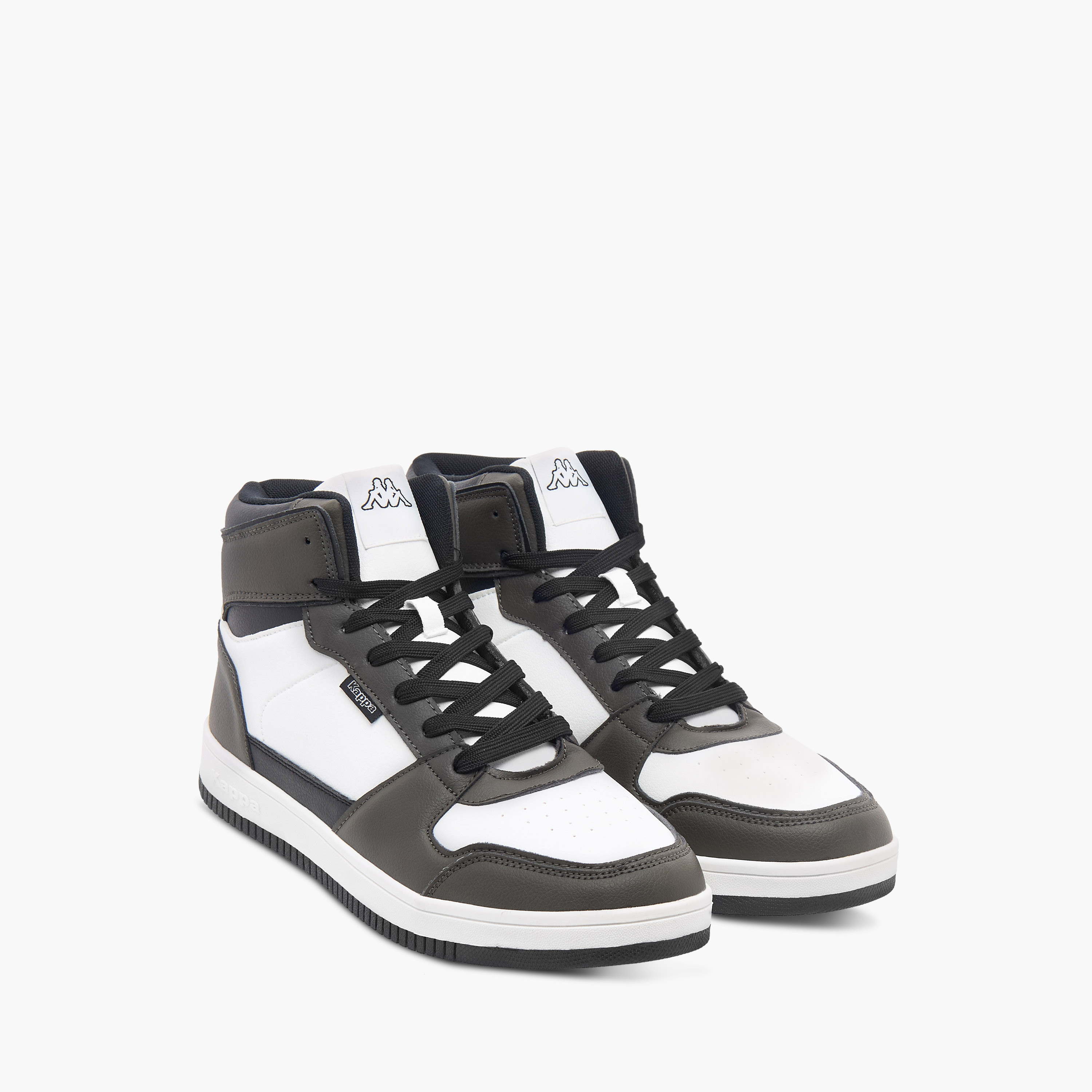 Kappa Men's Panelled High Top Lace-Up Sneakers-men-shoes-sneakers-image-11