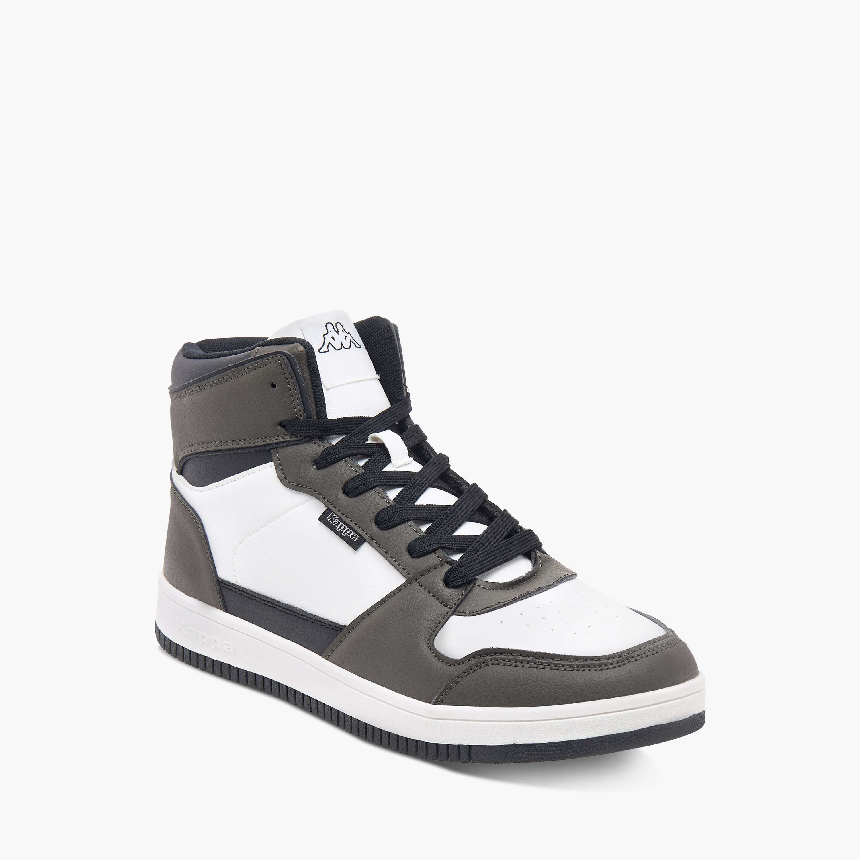Kappa Men's Panelled High Top Lace-Up Sneakers-men-shoes-sneakers-image-12