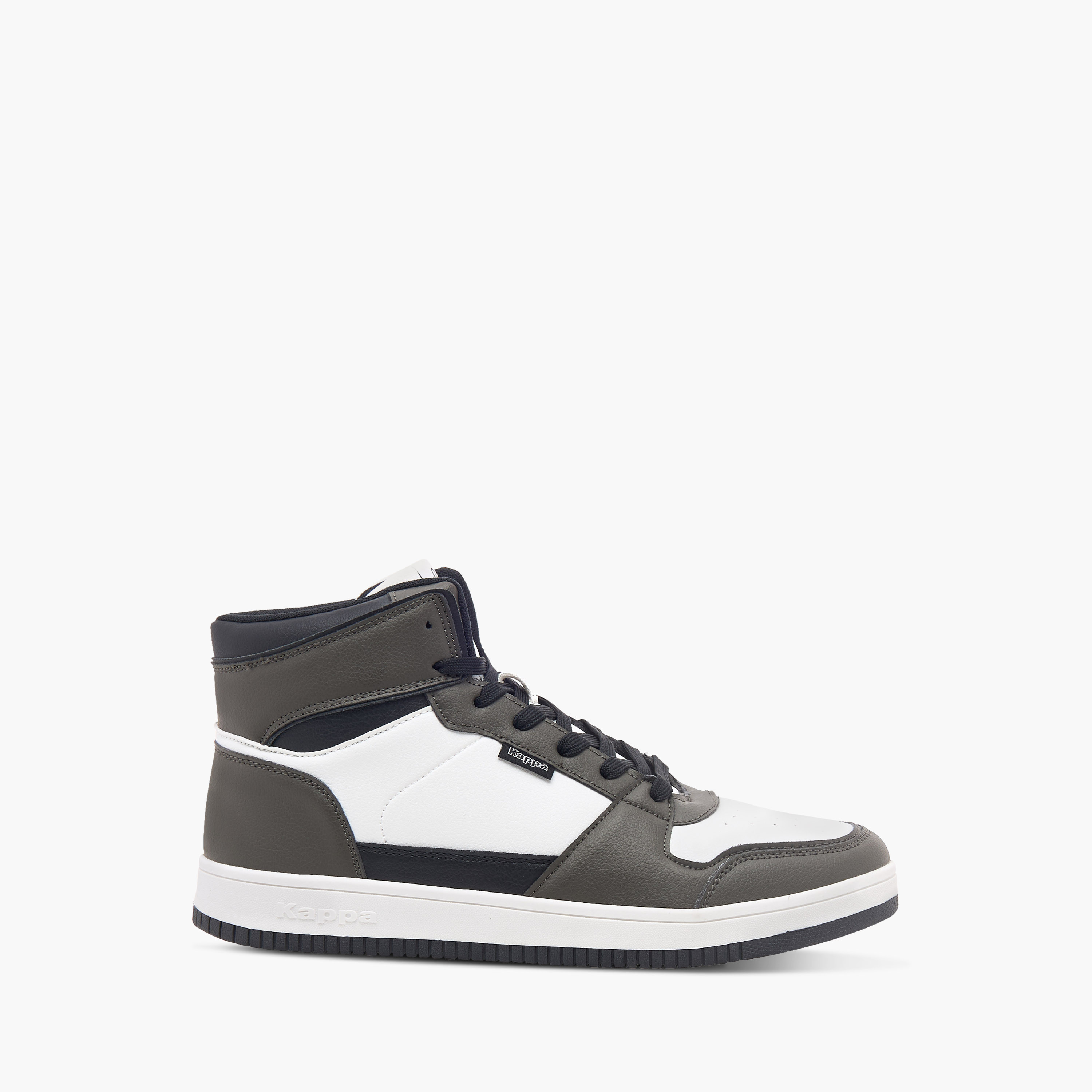 Kappa Men's Panelled High Top Lace-Up Sneakers-men-shoes-sneakers-image-13