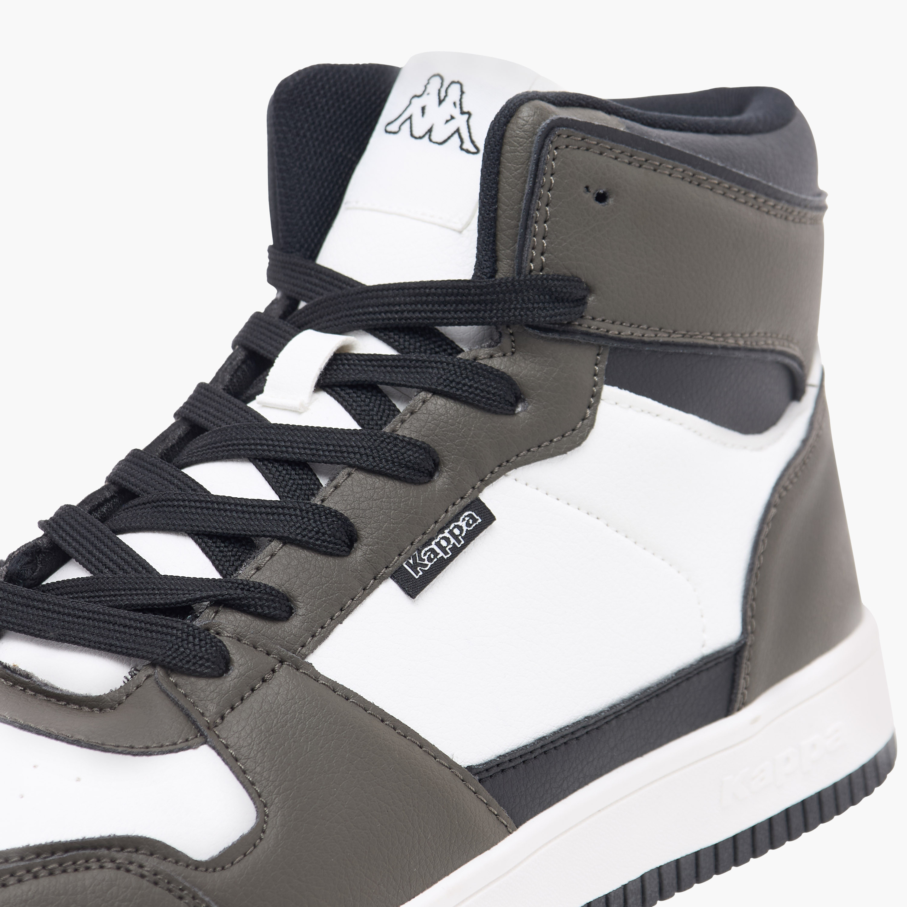 Kappa Men's Panelled High Top Lace-Up Sneakers-men-shoes-sneakers-image-14