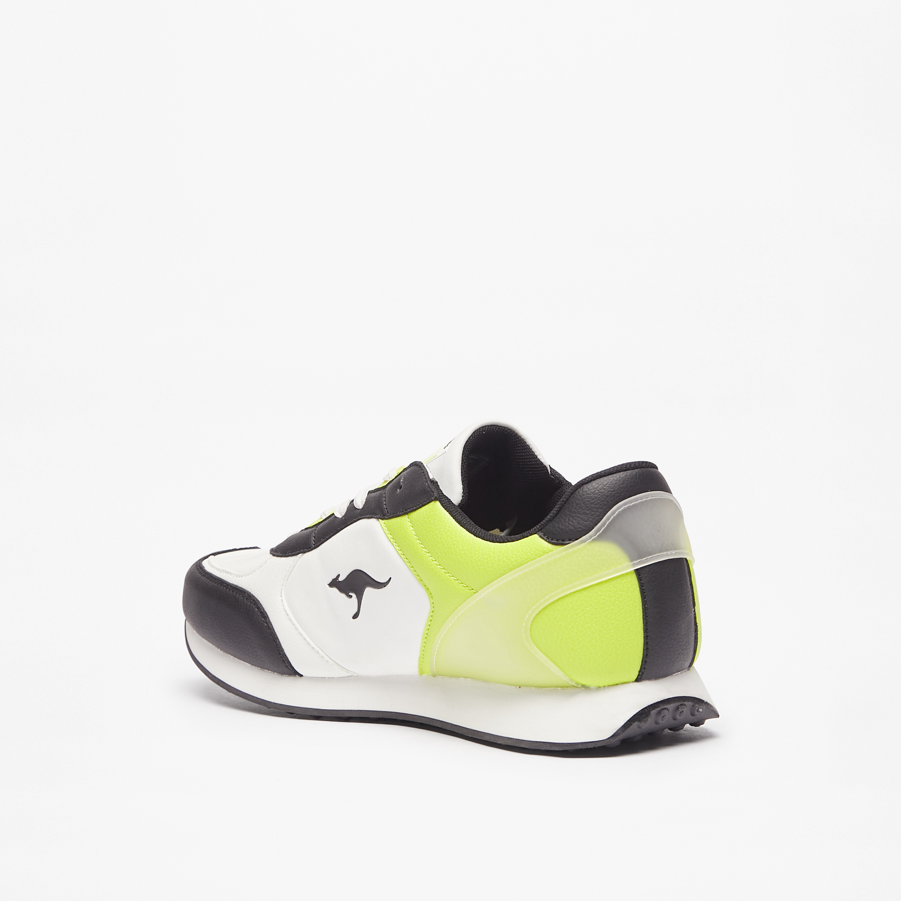 KangaROOS Men's Panelled Lace-Up Sneakers with Cushioning-men-shoes-sneakers-image-7