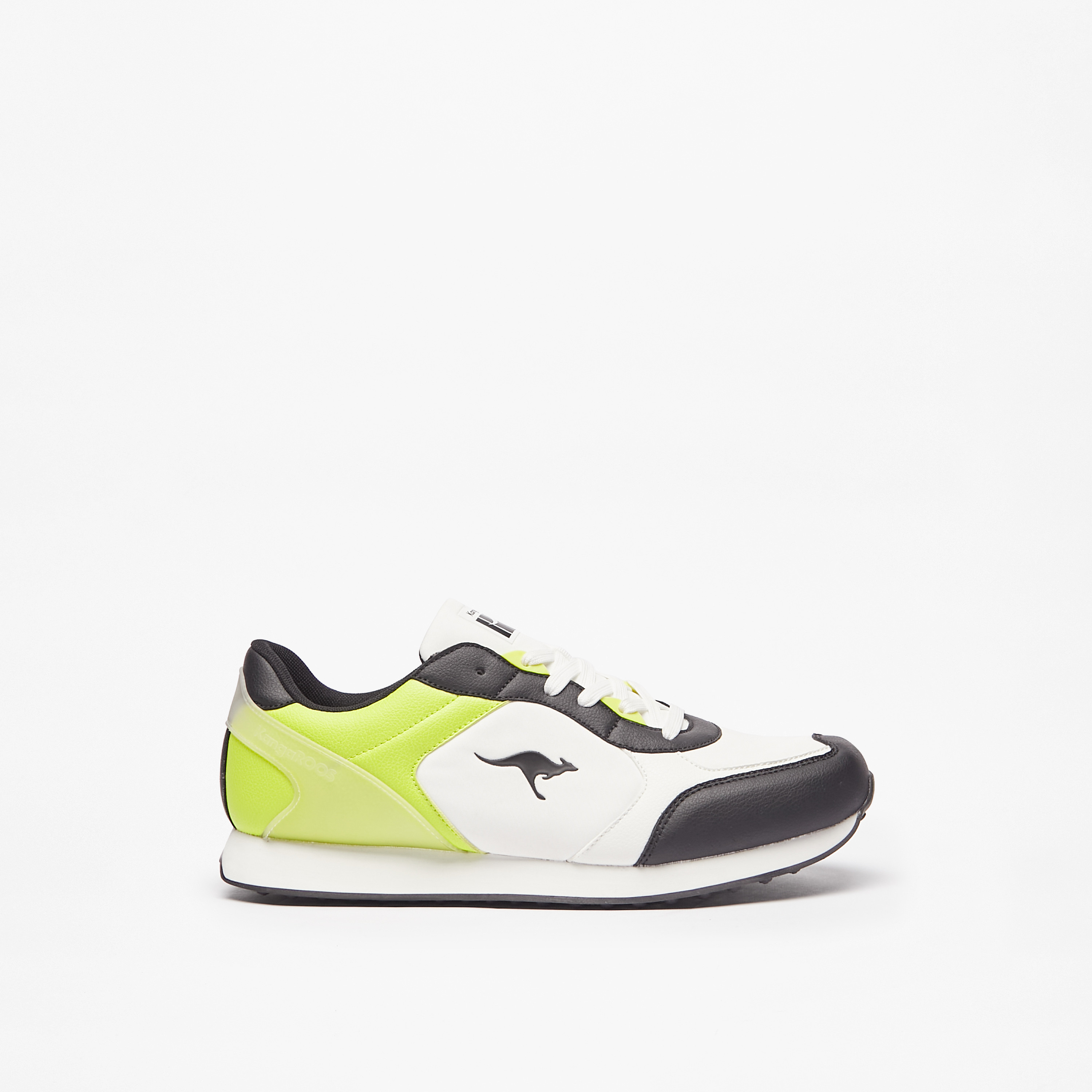 KangaROOS Men's Panelled Lace-Up Sneakers with Cushioning-men-shoes-sneakers-image-8