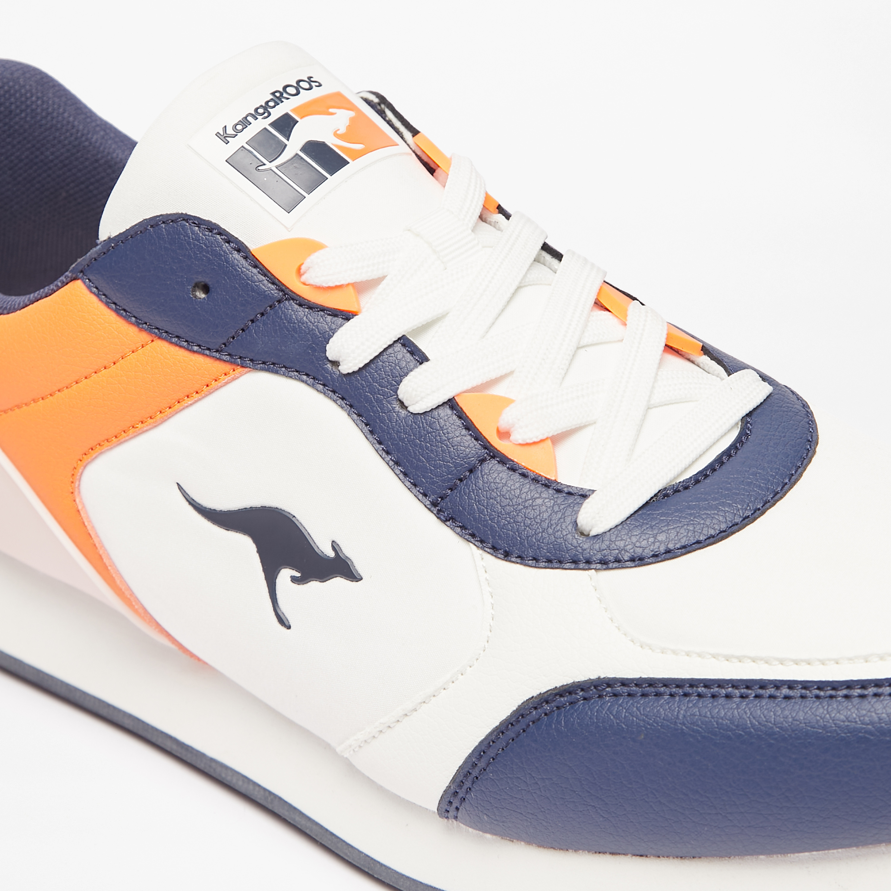 KangaROOS Men's Panelled Lace-Up Sneakers with Cushioning-men-shoes-sneakers-image-5