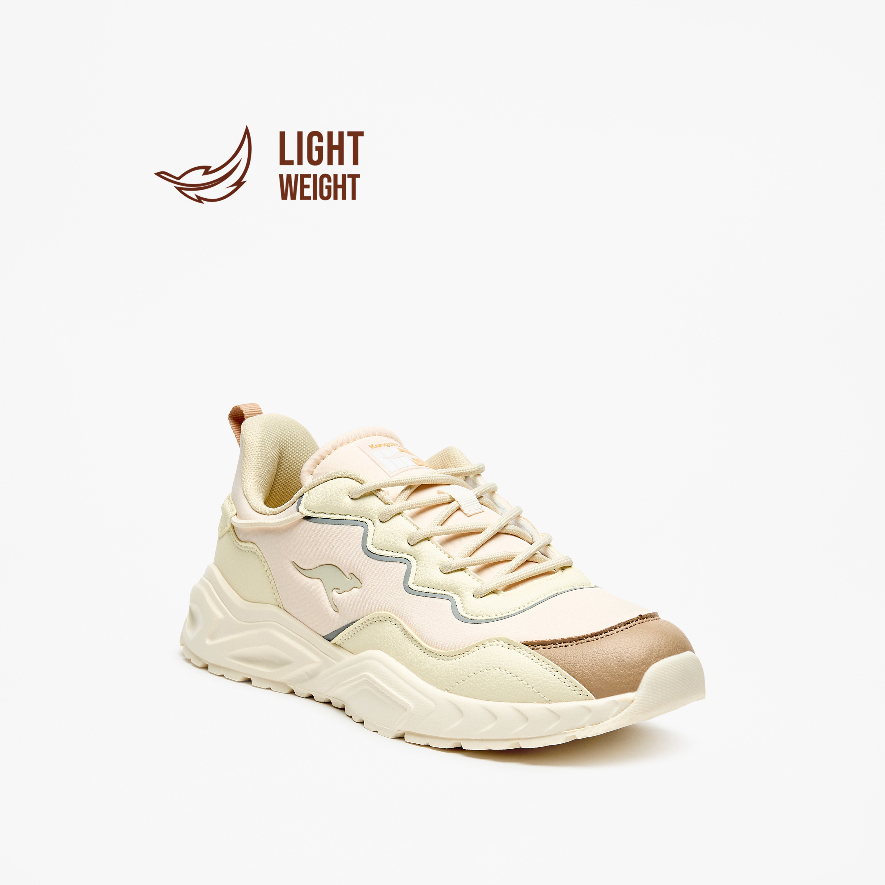 KangaROOS Women's Colourblock Sports Shoes with Lace-Up Closure-sports-women-shoes-image-6