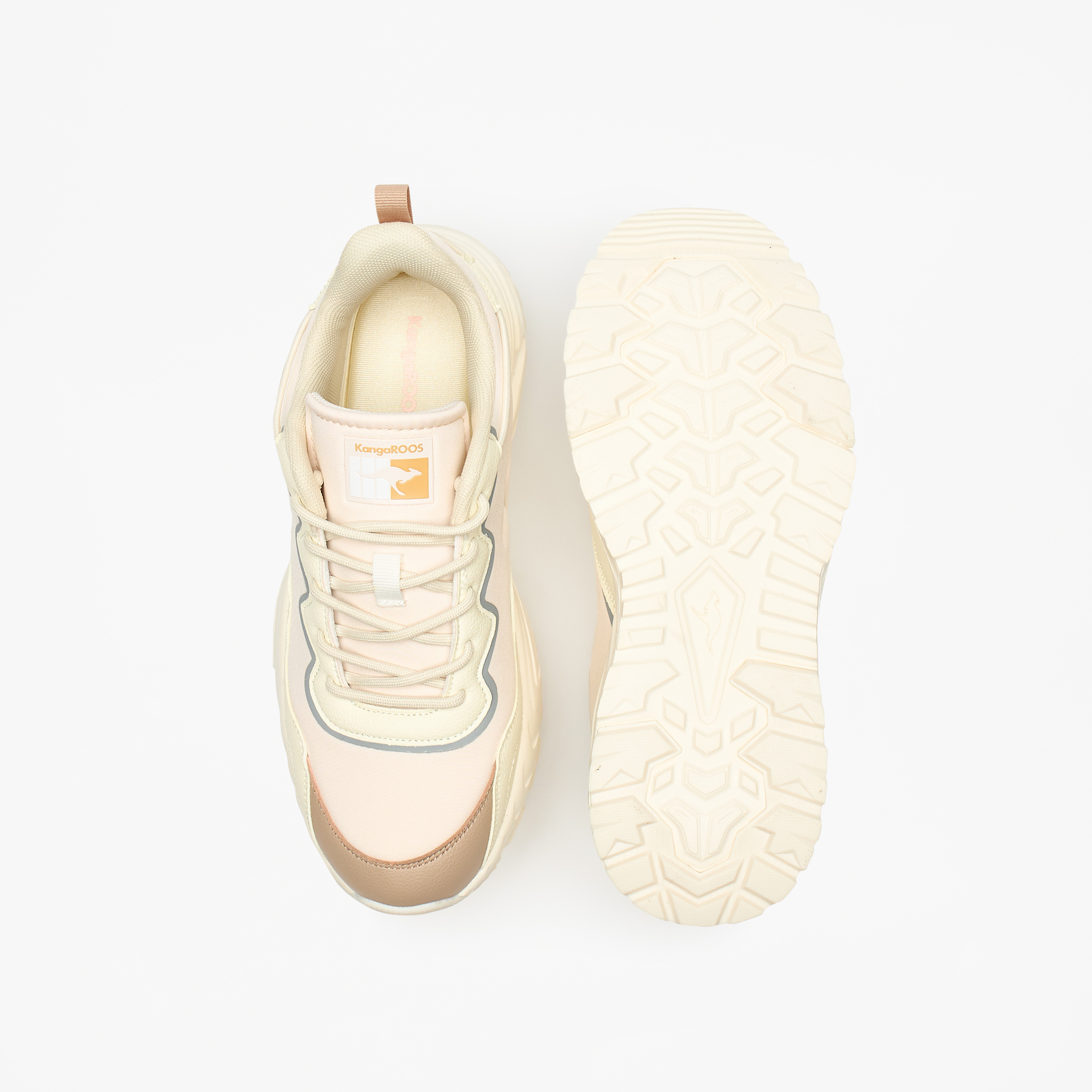 KangaROOS Women's Colourblock Sports Shoes with Lace-Up Closure-sports-women-shoes-image-4