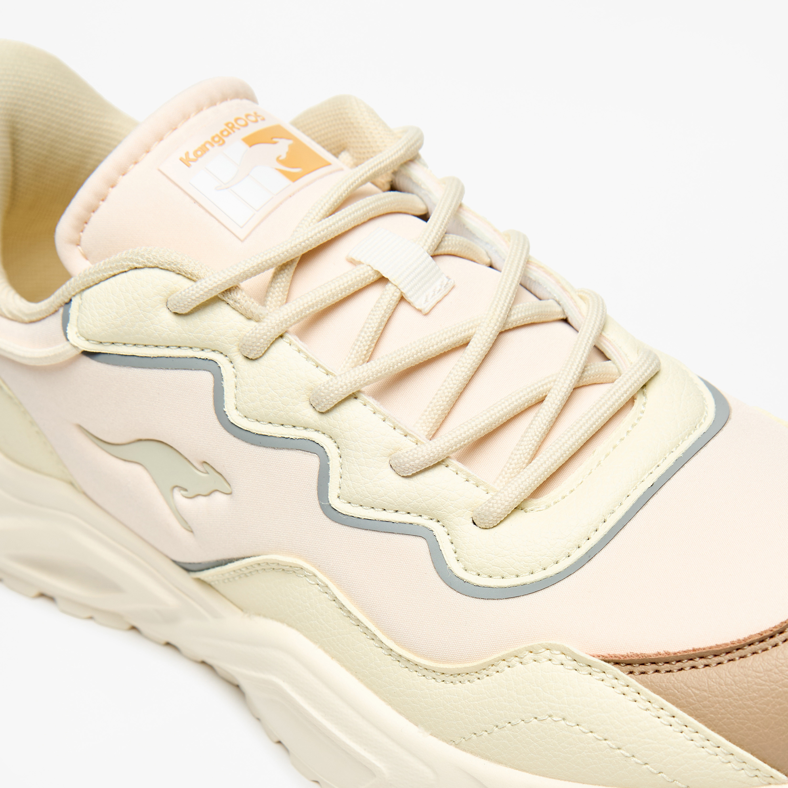 KangaROOS Women's Colourblock Sports Shoes with Lace-Up Closure-sports-women-shoes-image-10