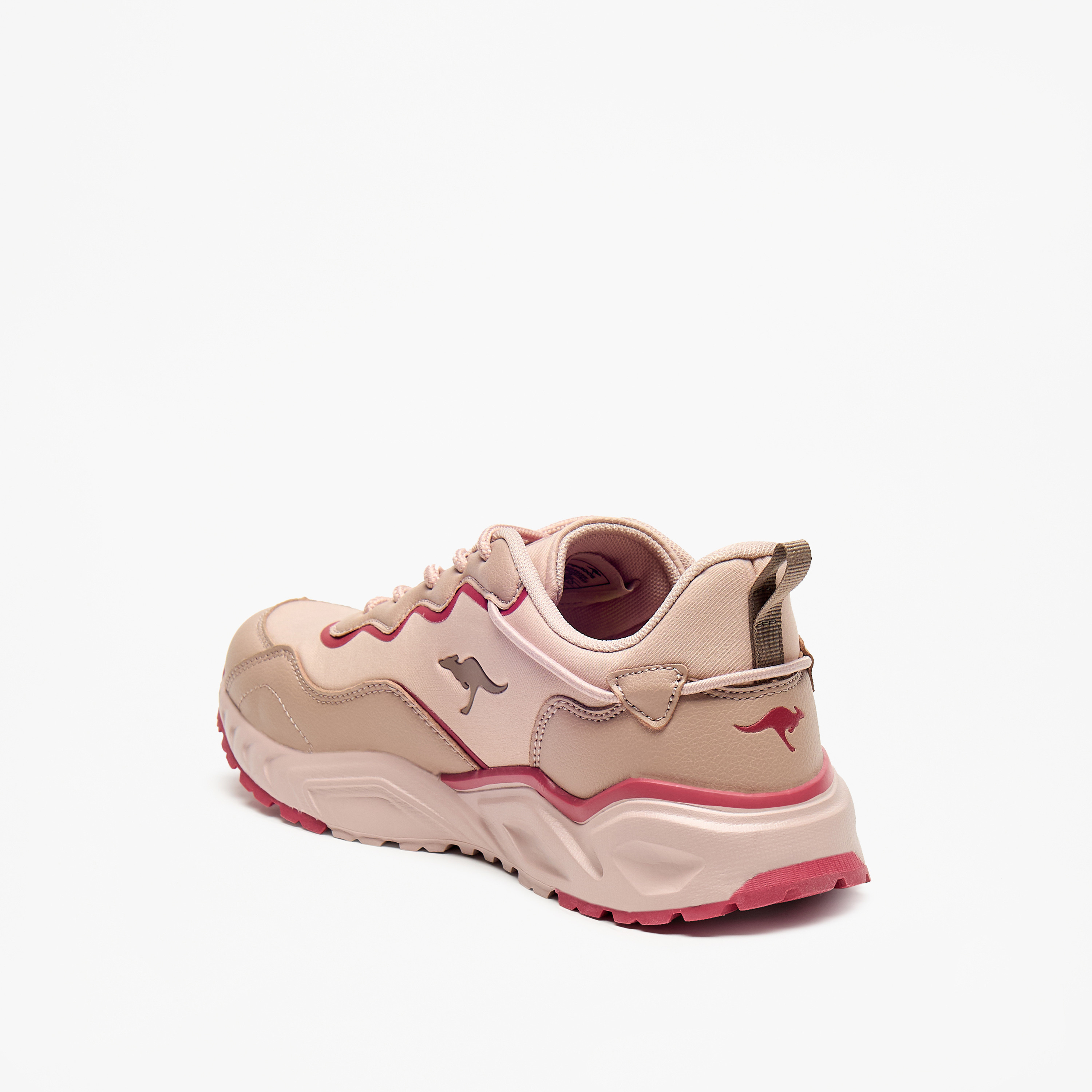 KangaROOS Women's Colourblock Sports Shoes with Lace-Up Closure-sports-women-shoes-image-2