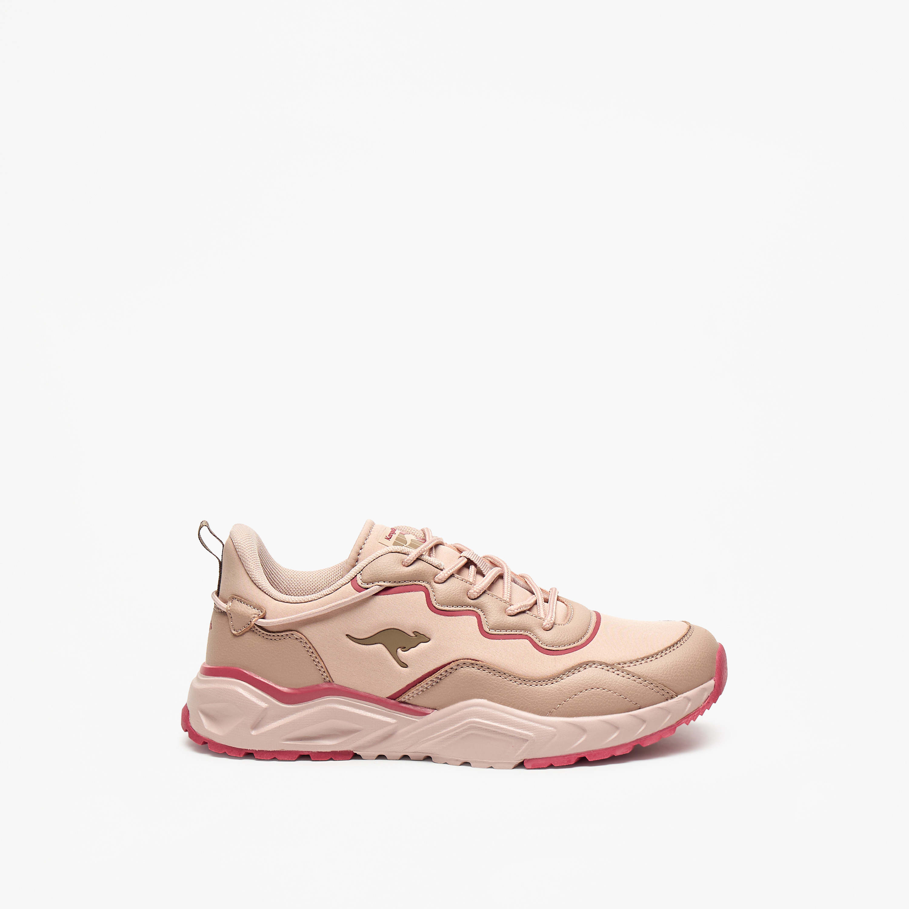 KangaROOS Women's Colourblock Sports Shoes with Lace-Up Closure-sports-women-shoes-image-3