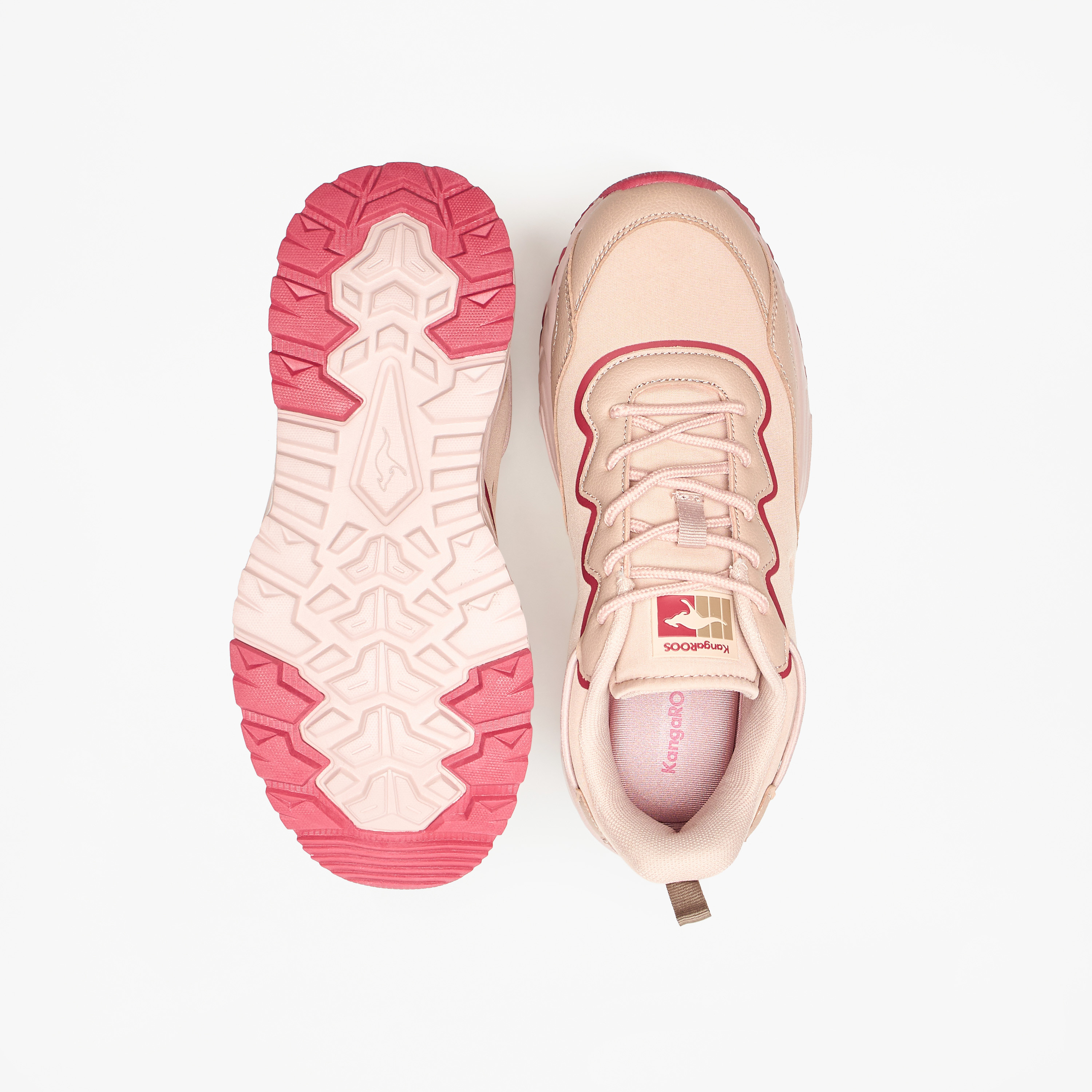 KangaROOS Women's Colourblock Sports Shoes with Lace-Up Closure-sports-women-shoes-image-4