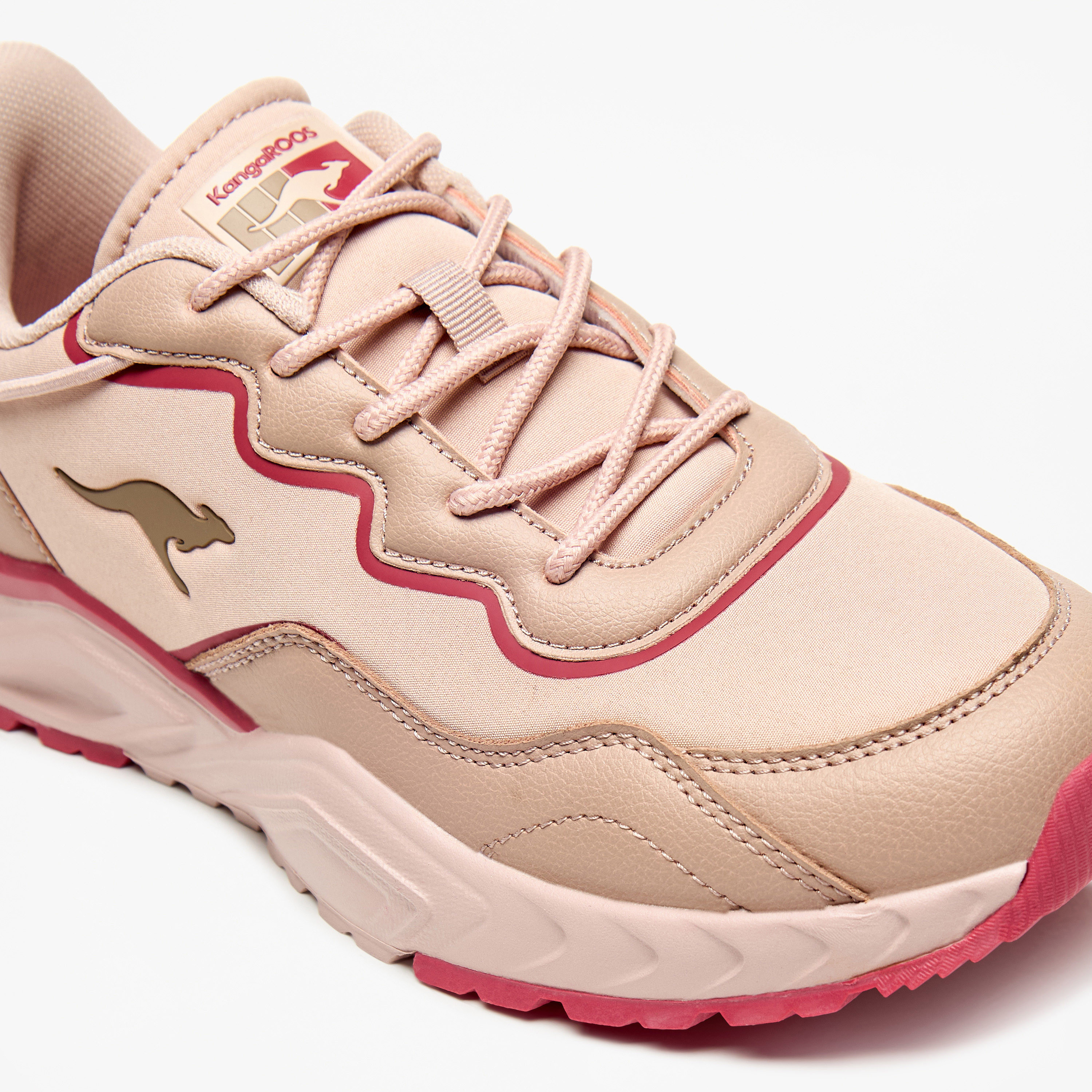 KangaROOS Women's Colourblock Sports Shoes with Lace-Up Closure-sports-women-shoes-image-5