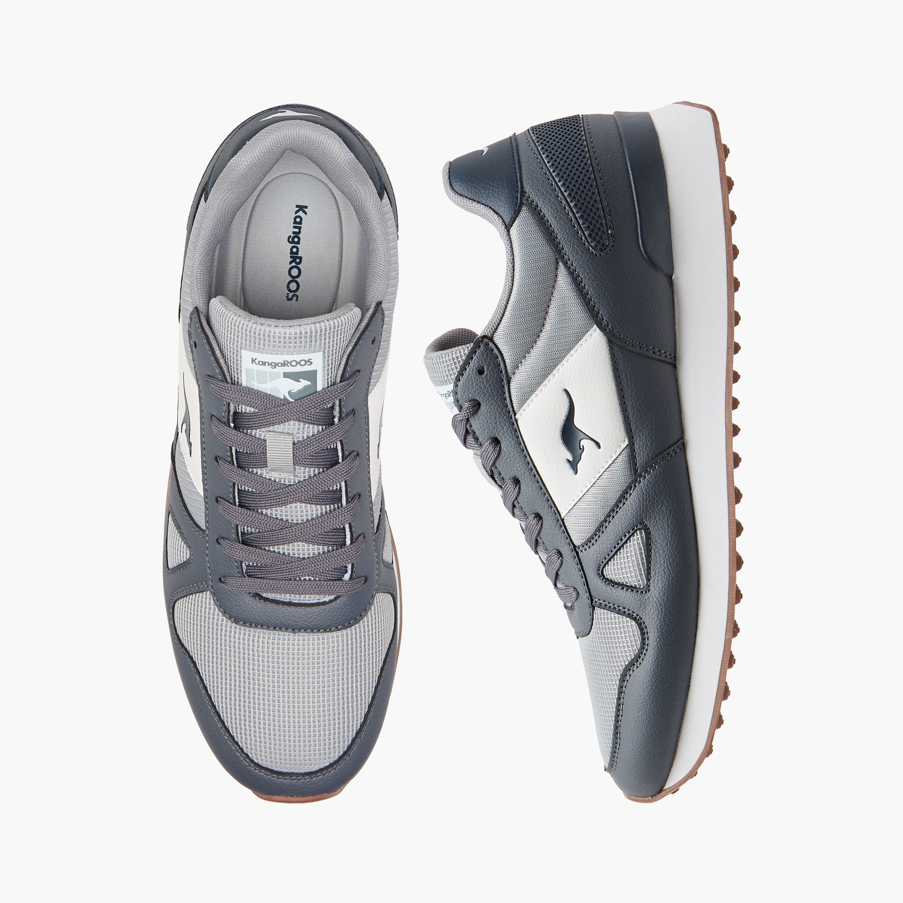 KangaROOS Men's Panelled Lace-Up Sports Shoes-sports-men-shoes-image-1