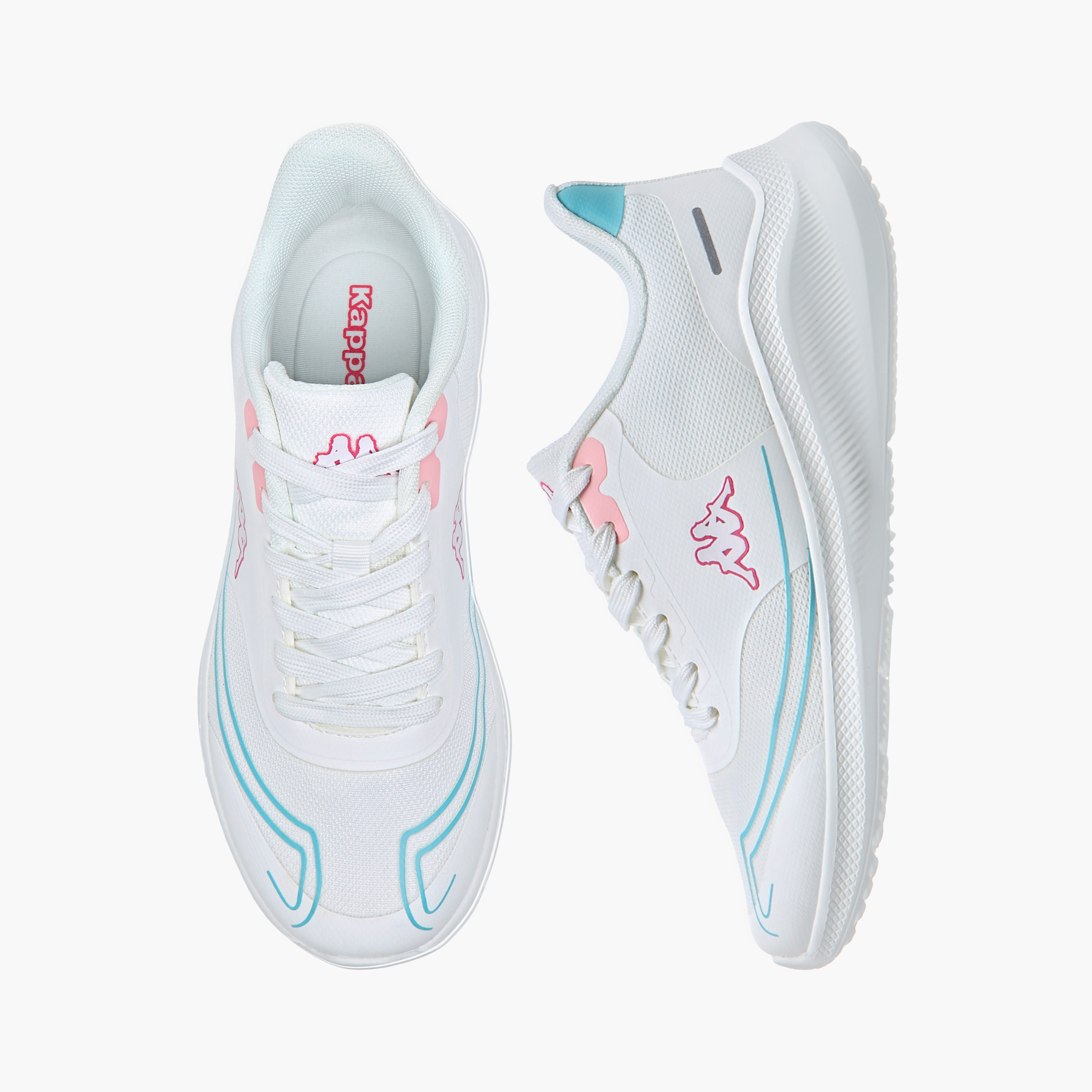 Kappa Women's Logo Print Sports Shoes with Lace-Up Closure-women-shoes-sports-image-1