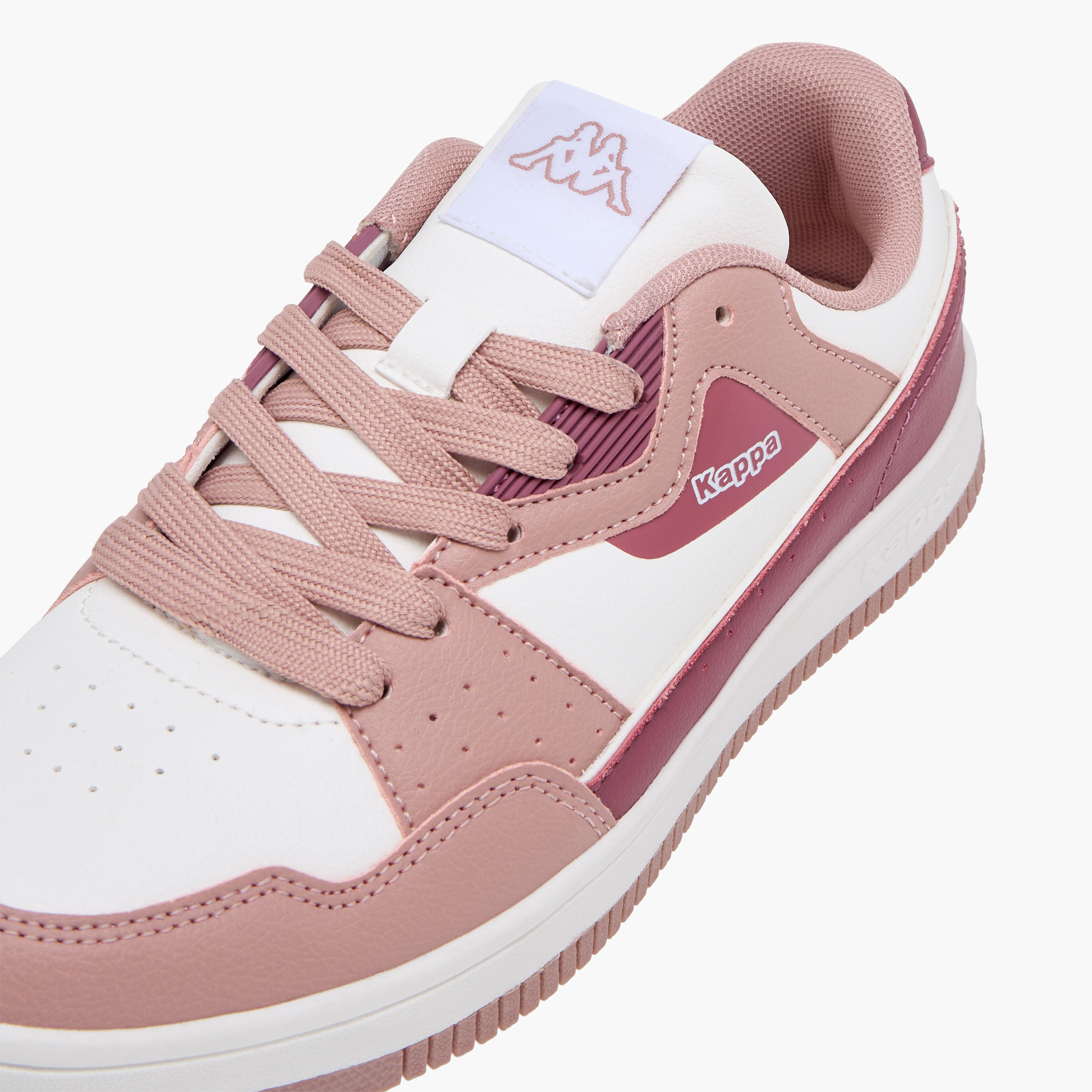 Kappa Women's Colourblock Sneakers with Lace-Up Closure-women-shoes-sneakers-image-4