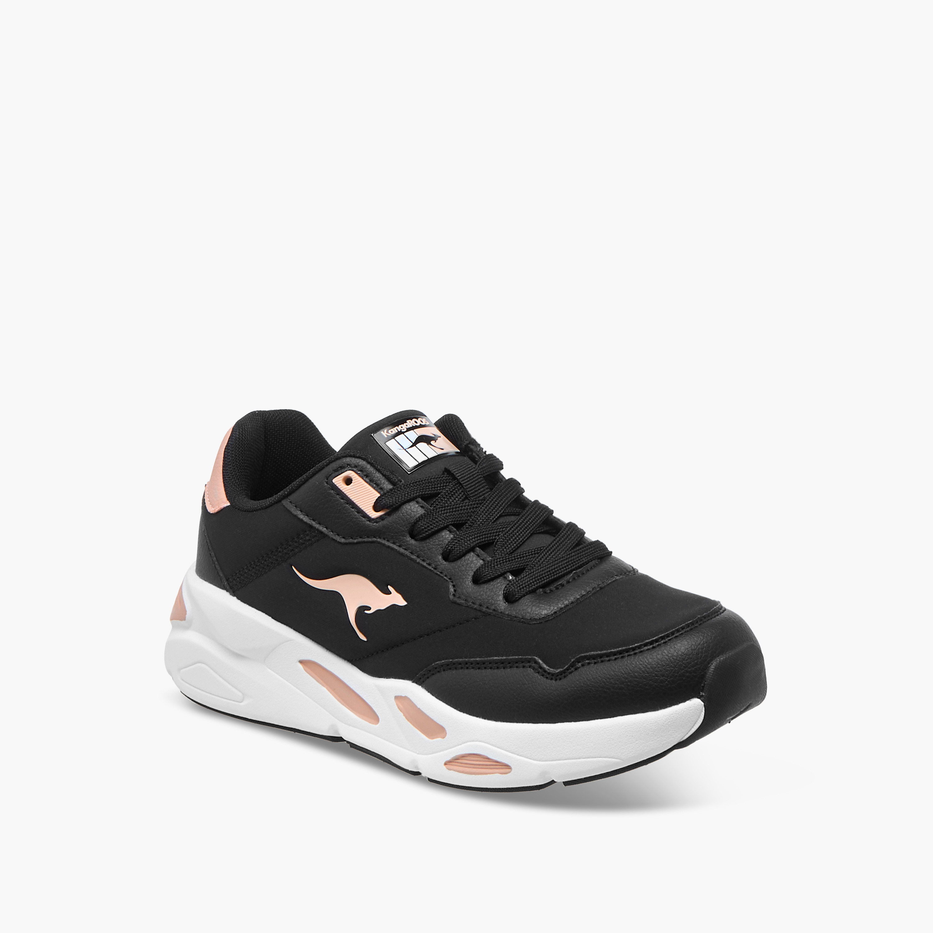 حذاء رياضي بتصميم قوالب ملونة ورباط إغلاق للنساء من كانغاروس-women-shoes-sneakers-image-2