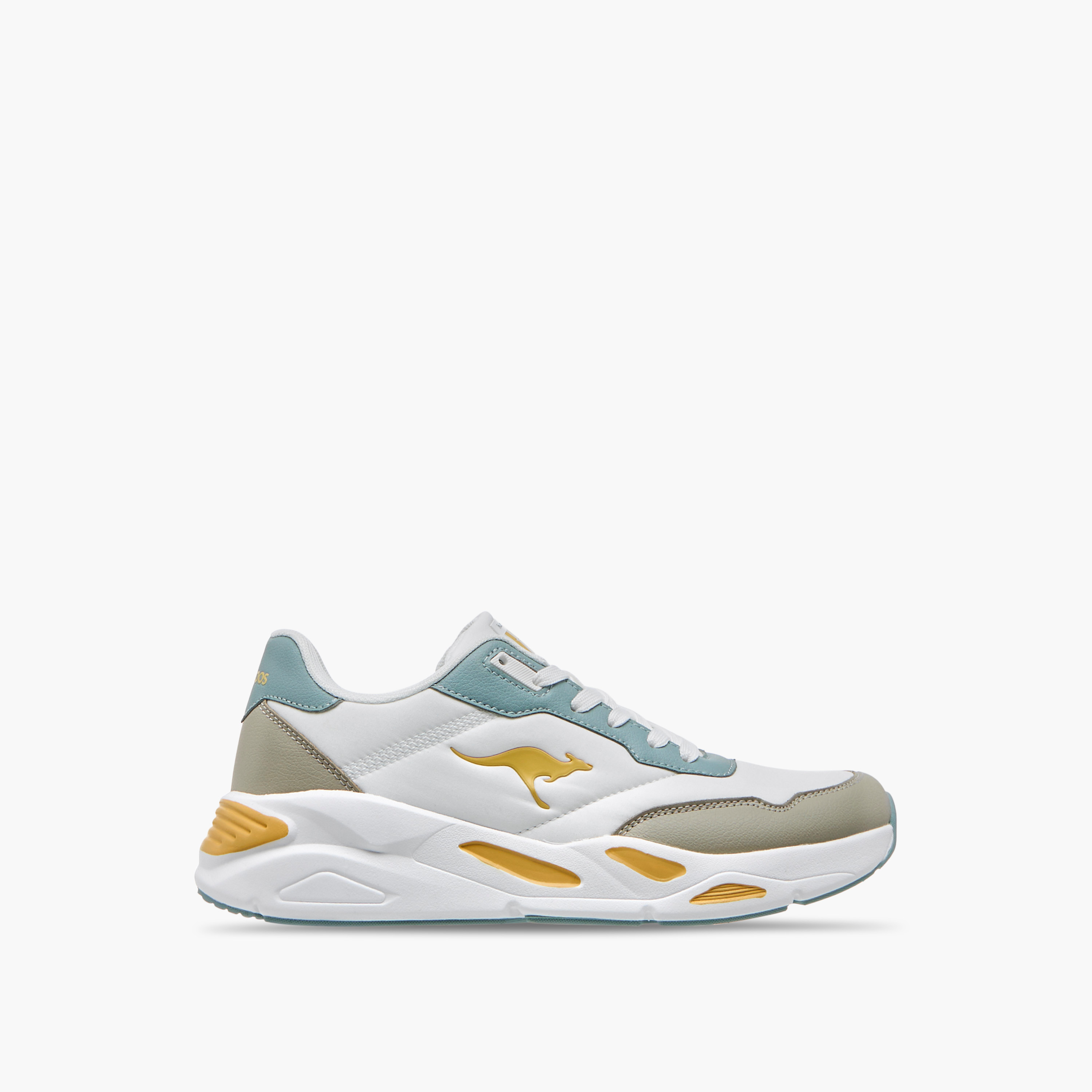 KangaROOS Women's Colourblock Sports Shoes with Lace-Up Closure-women-shoes-sneakers-image-3
