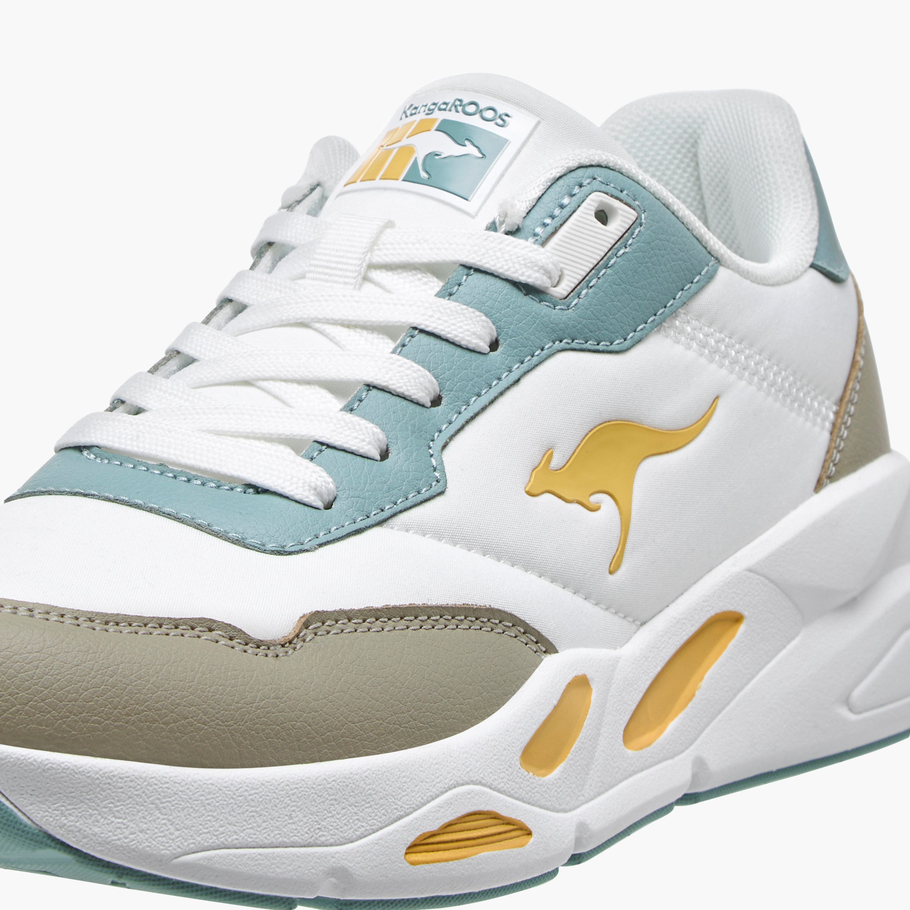 KangaROOS Women's Colourblock Sports Shoes with Lace-Up Closure-women-shoes-sneakers-image-4