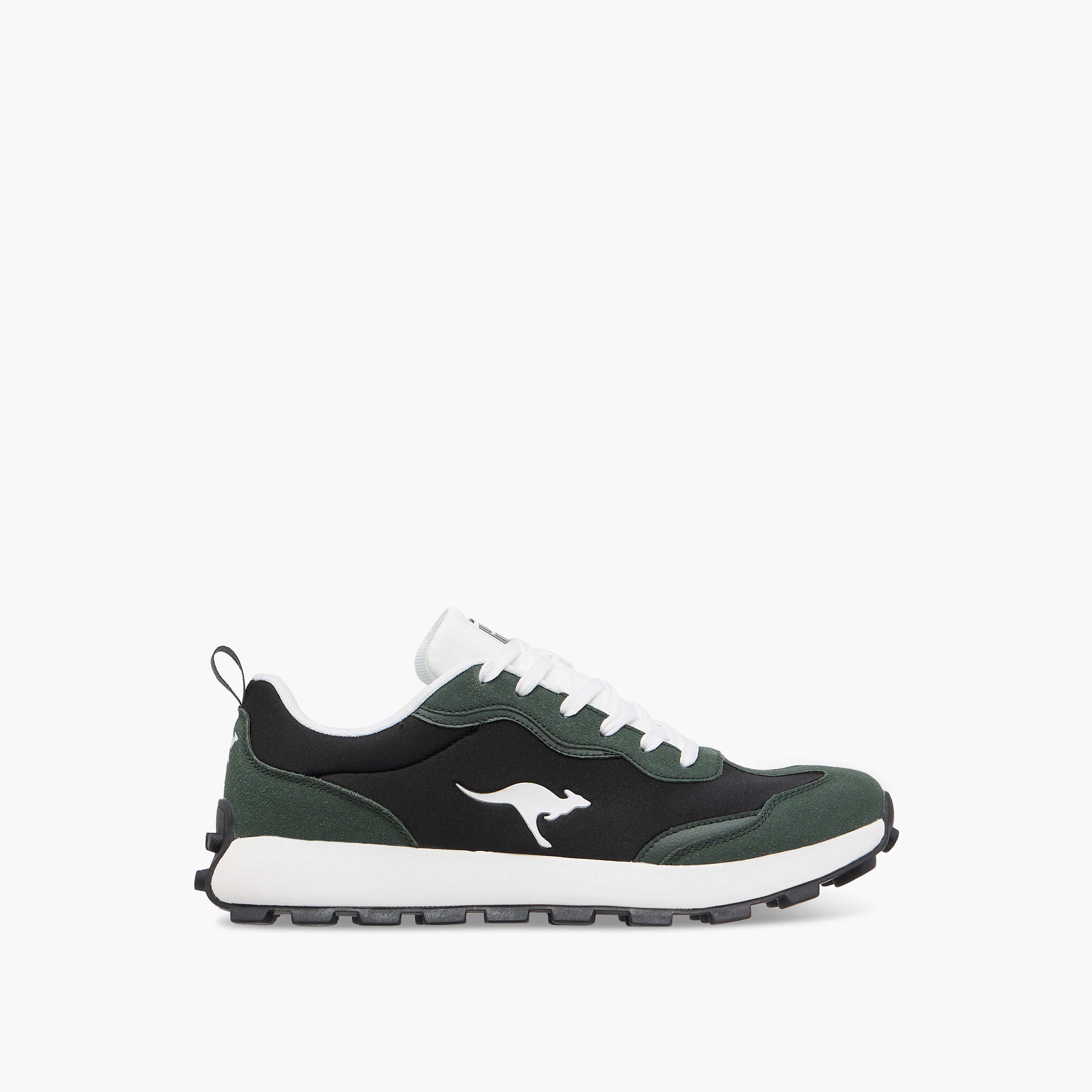 KangaROOS Men's Panelled Lace-Up Sneakers with Pull Tab-men-shoes-sneakers-image-5
