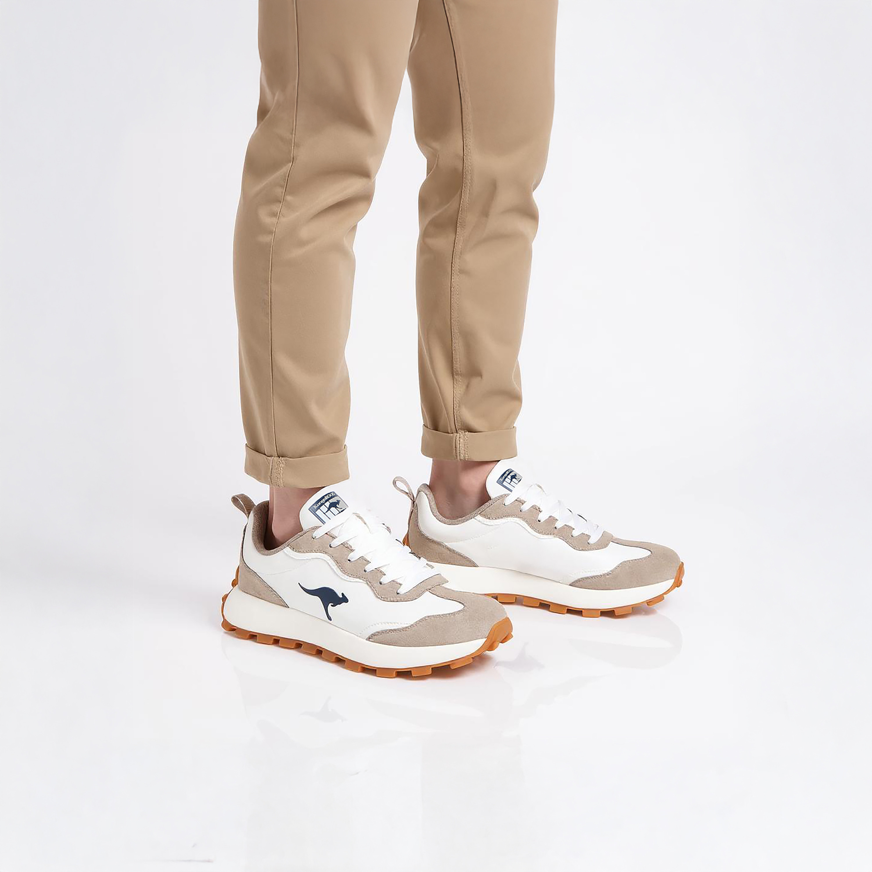 KangaROOS Men's Panelled Sneakers with Lace-Up Closure-men-shoes-sneakers-image-3