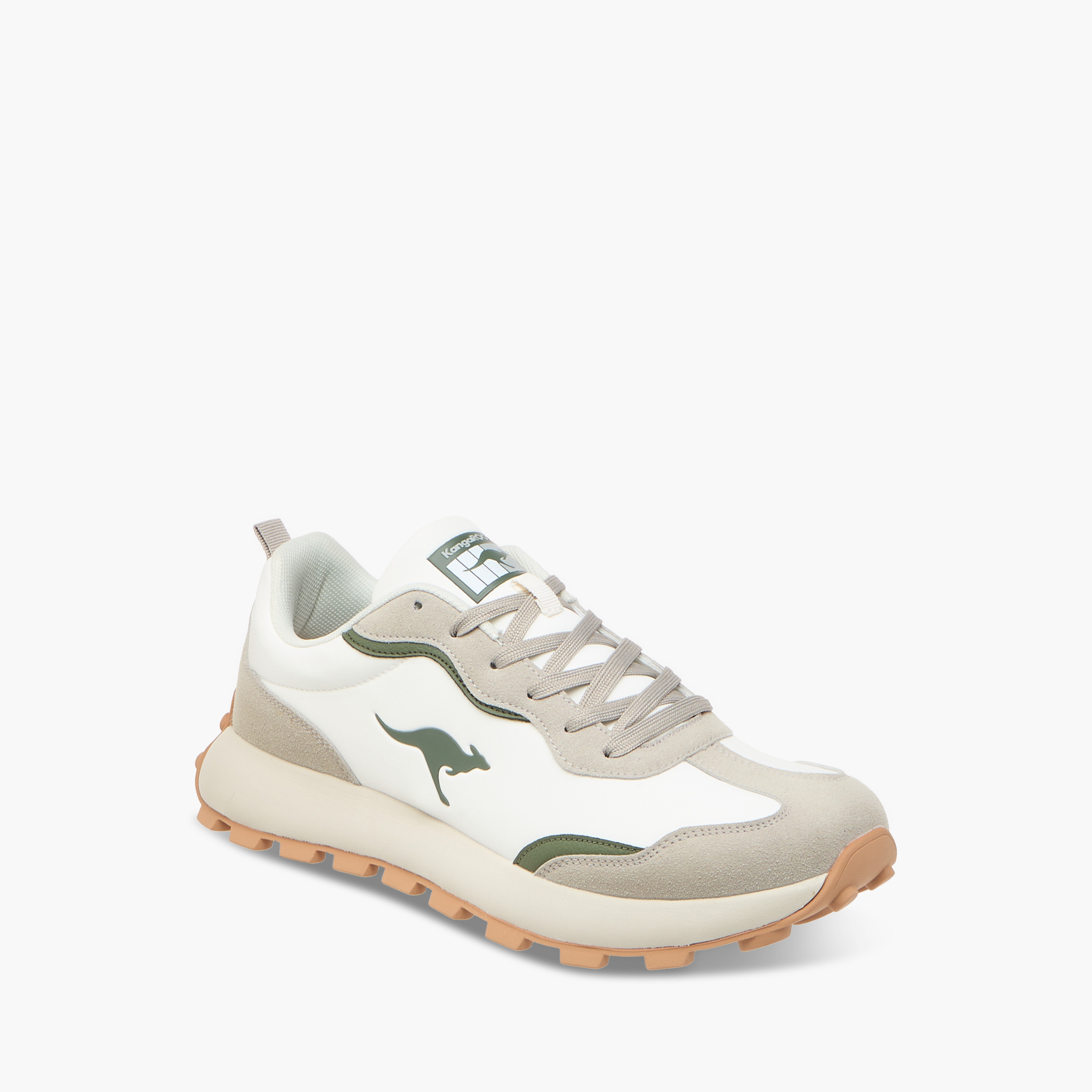 KangaROOS Men's Logo Print Sports Shoes with Lace-Up Closure-sports-men-shoes-image-2