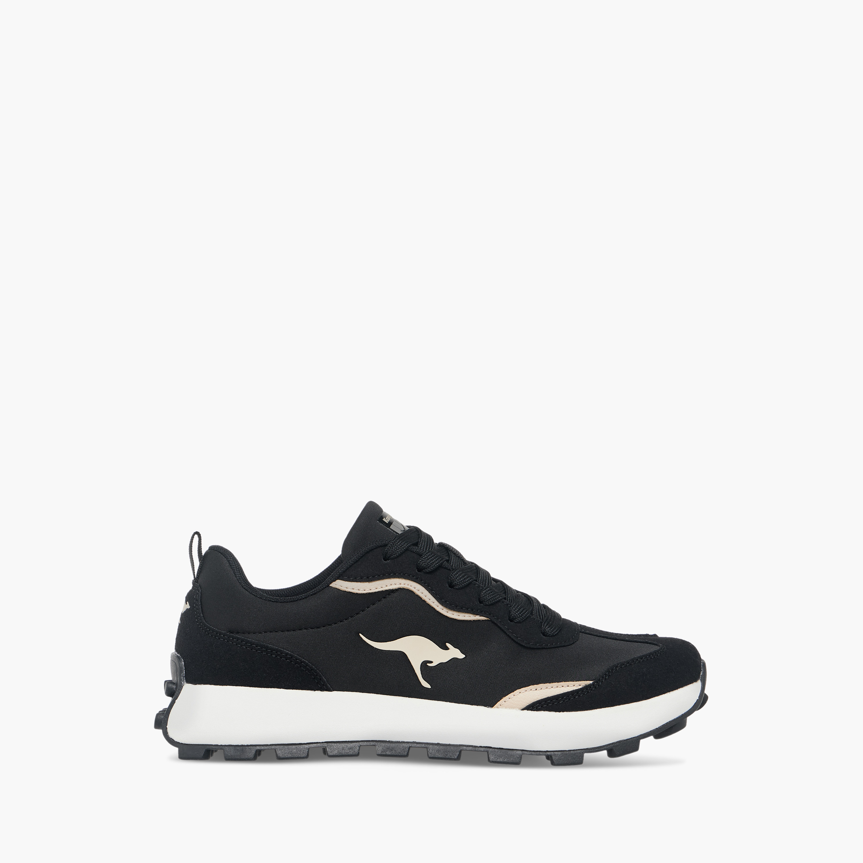 KangaROOS Women's Logo Embossed Sports Shoes with Lace-Up Closure-women-shoes-sneakers-image-3