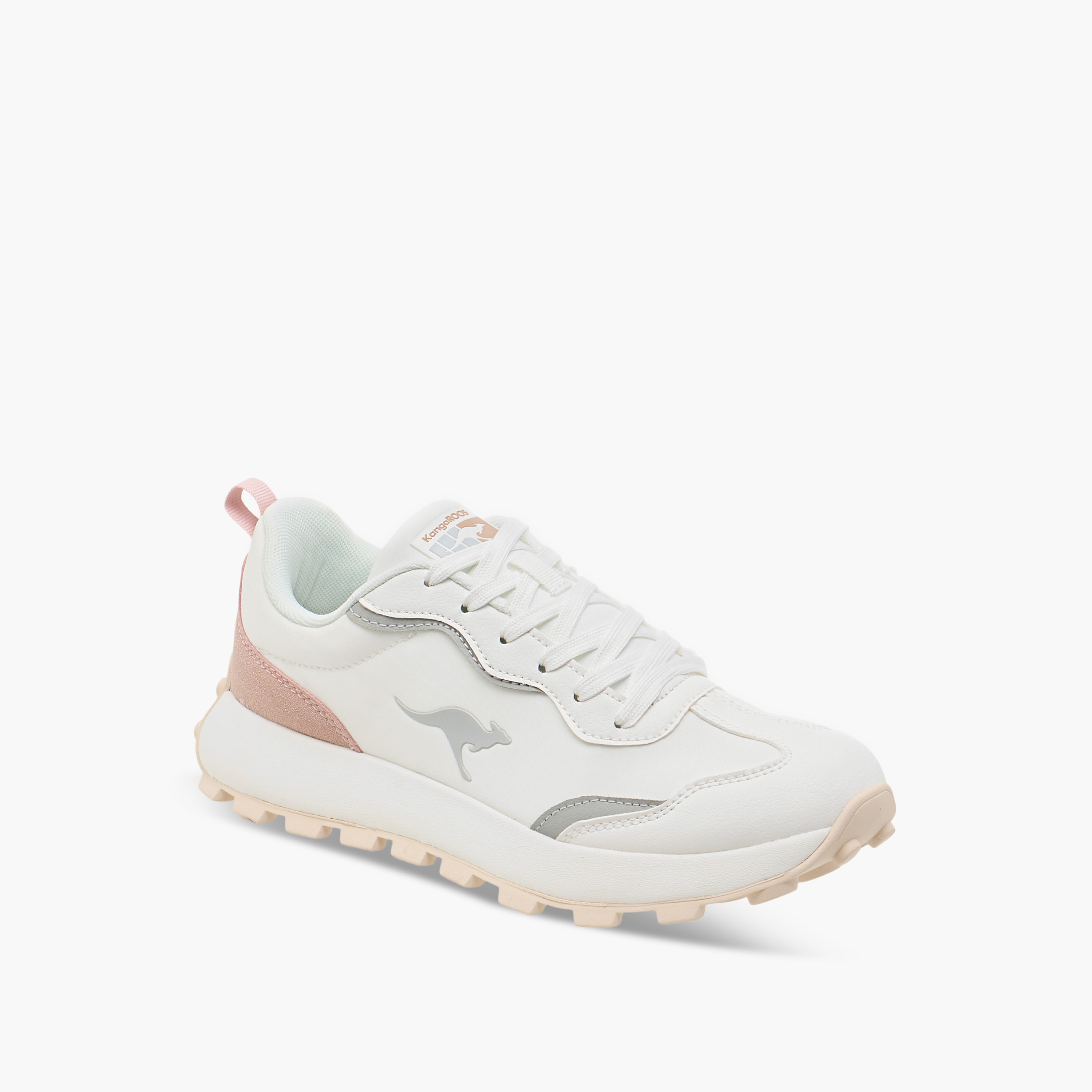 KangaROOS Women's Panelled Lace-Up Sports Shoes-women-shoes-sneakers-image-2