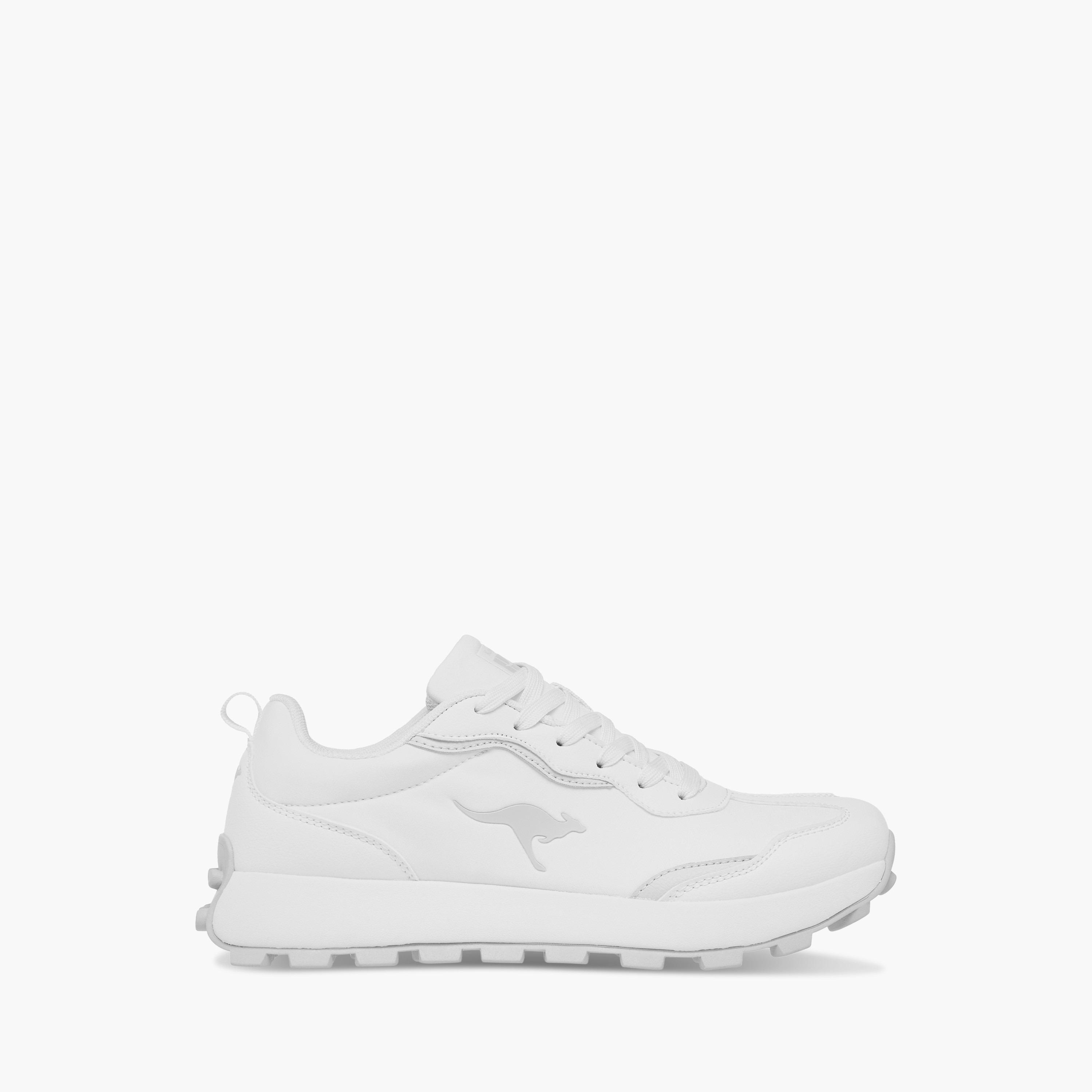 KangaROOS Women's Logo Embossed Sports Shoes with Lace-Up Closure-women-shoes-sneakers-image-3