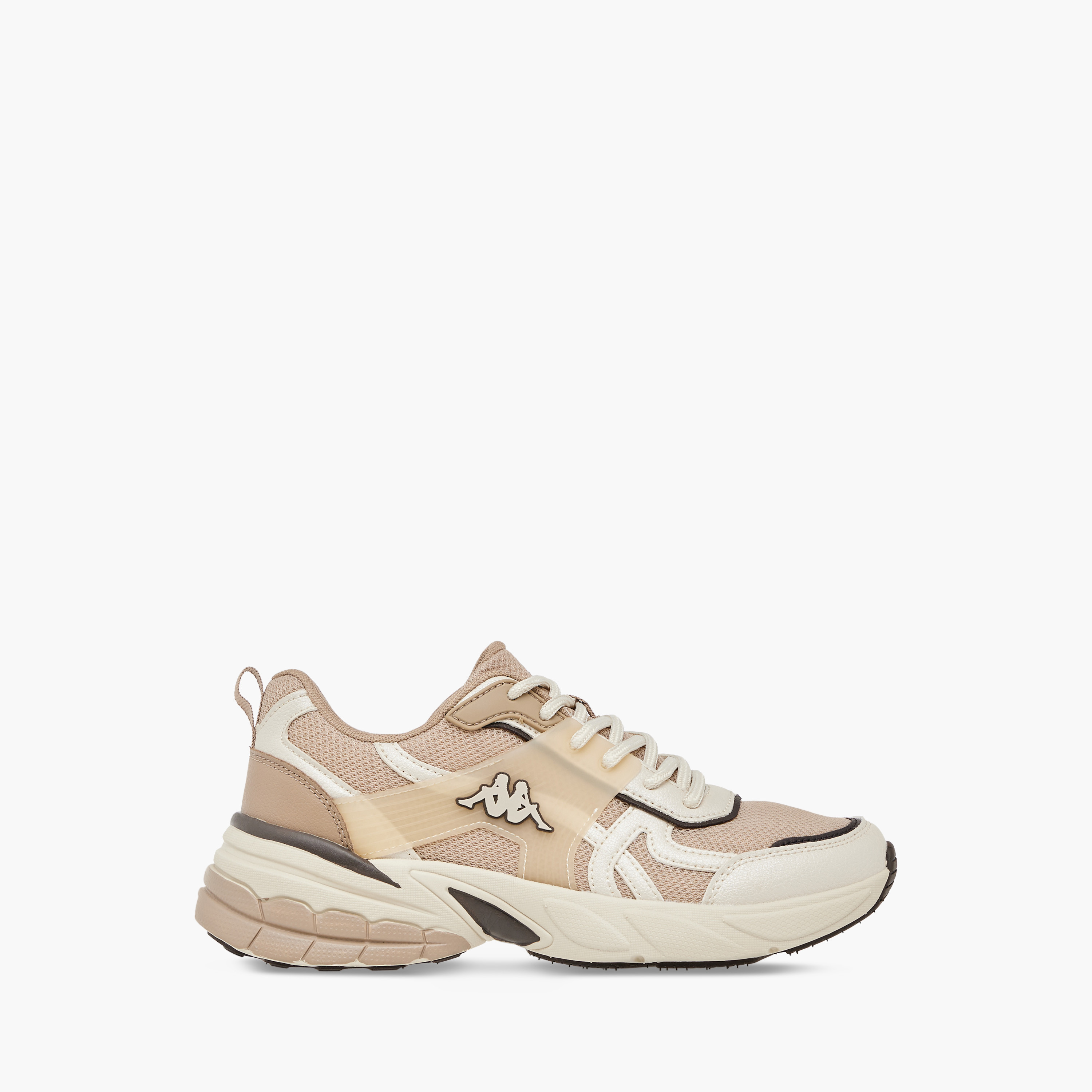 Kappa Women's Panelled Lace-Up Sports Shoes with Pull Tabs-women-shoes-sneakers-image-3