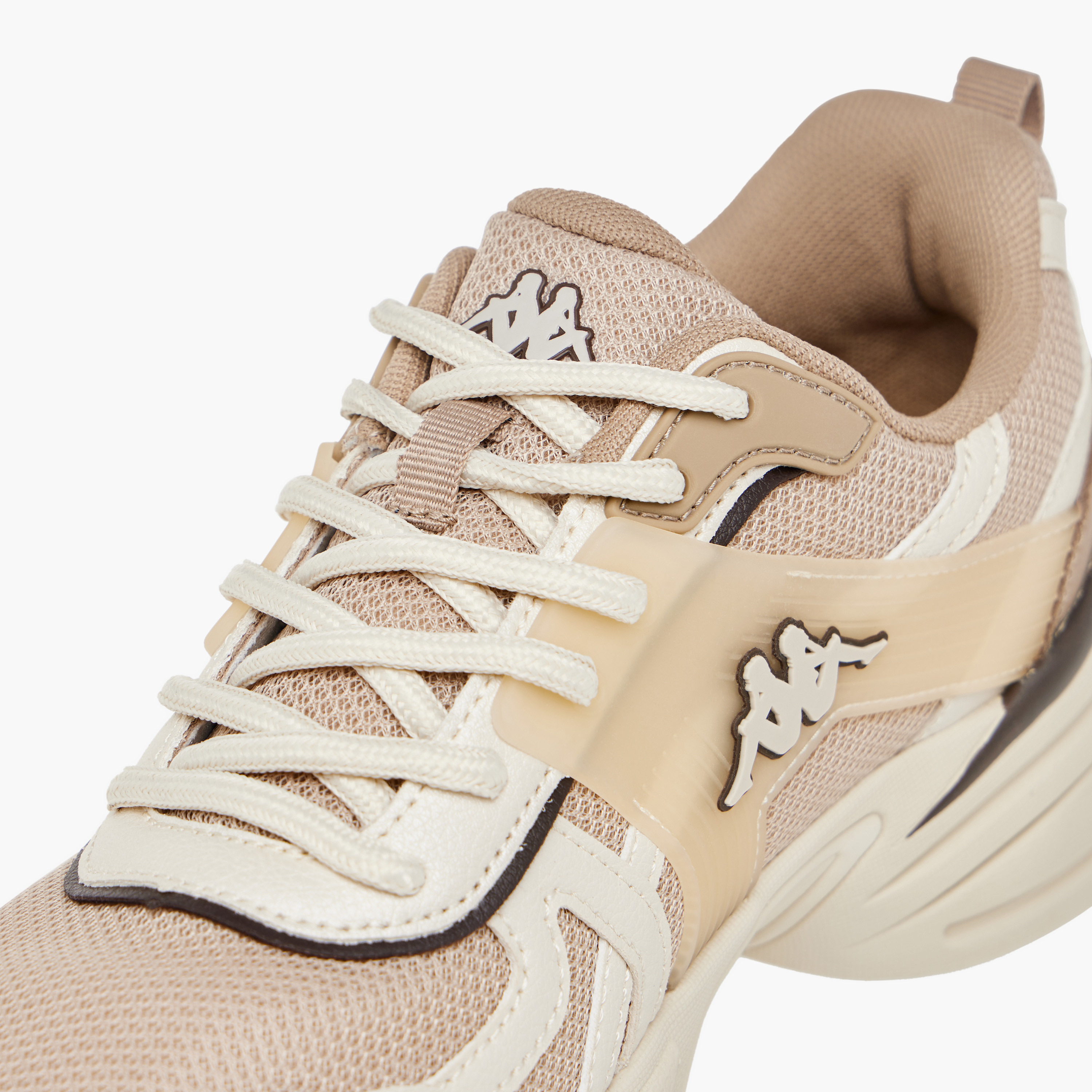 Kappa Women's Panelled Lace-Up Sports Shoes with Pull Tabs-women-shoes-sneakers-image-4