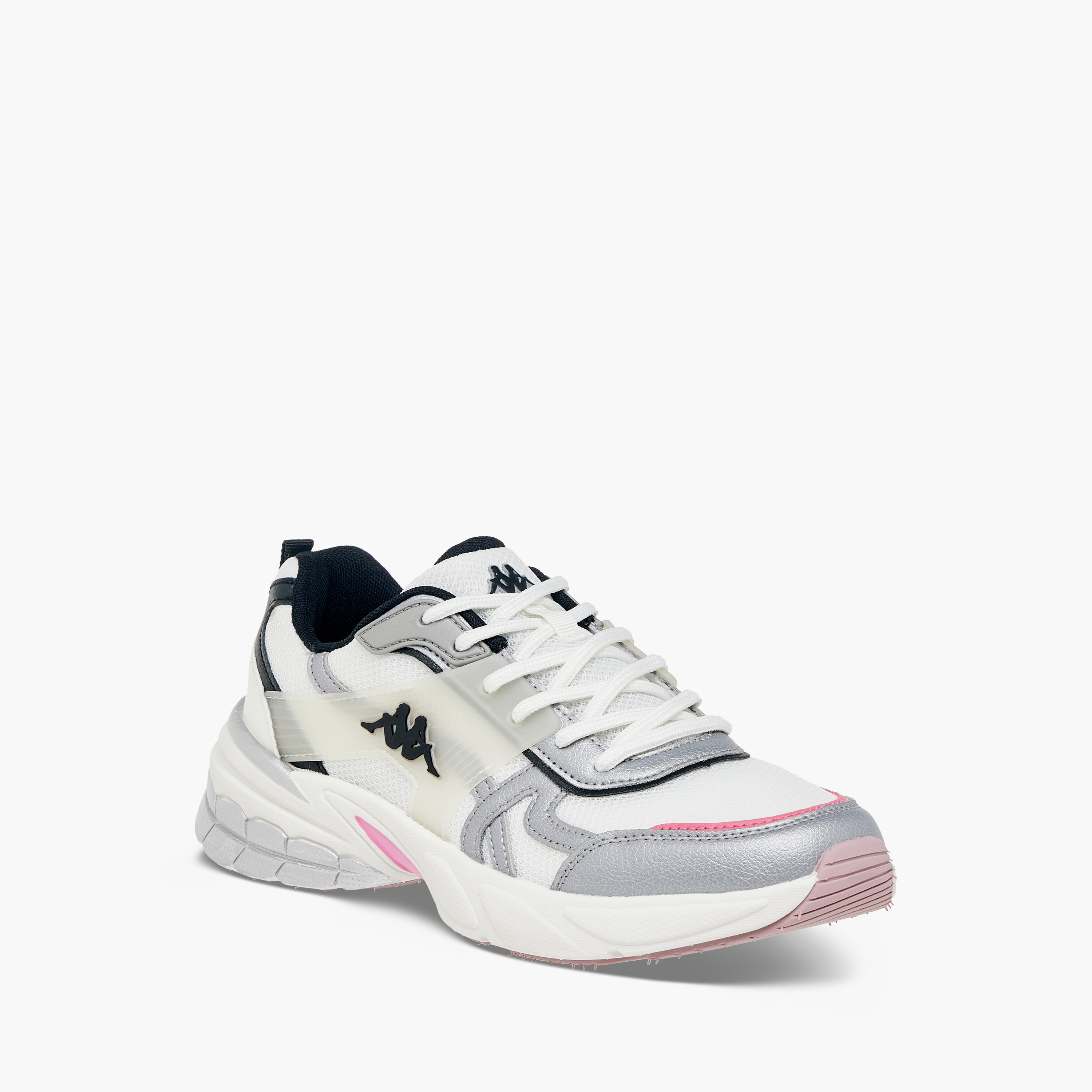 Kappa Women's Panelled Lace-Up Sports Shoes with Pull Tabs-women-shoes-sneakers-image-2