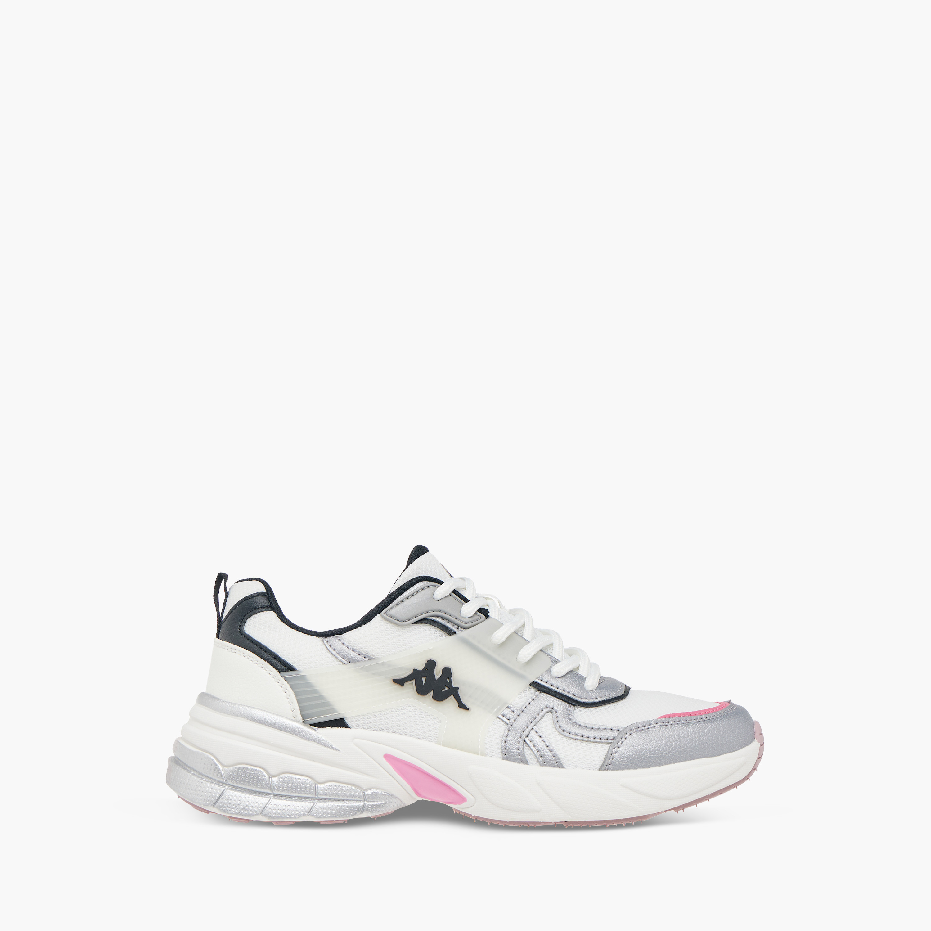 Kappa Women's Panelled Lace-Up Sports Shoes with Pull Tabs-women-shoes-sneakers-image-3