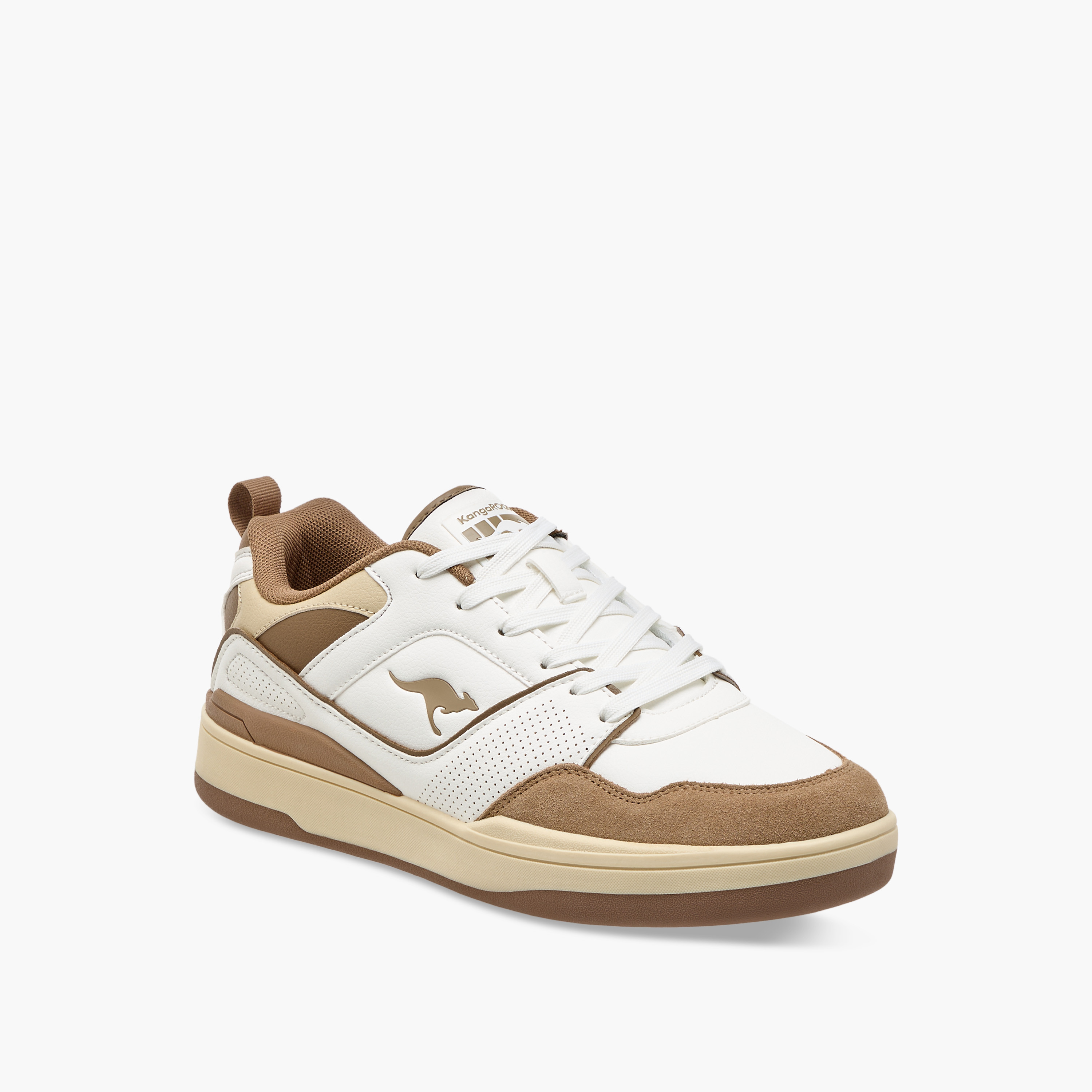 KangaROOS Men's Panelled Lace-Up Sneakers-men-shoes-sneakers-image-2