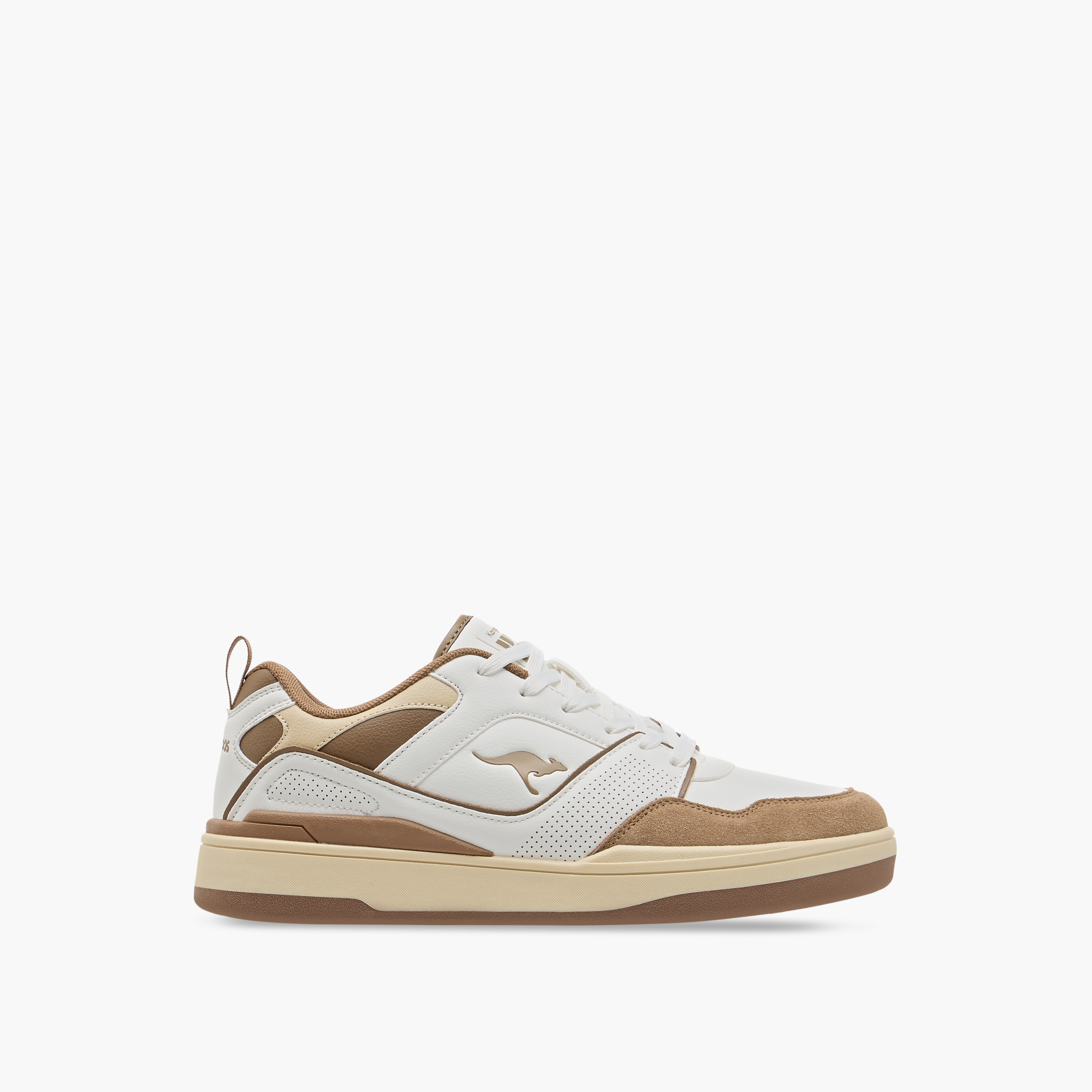 KangaROOS Men's Panelled Lace-Up Sneakers-men-shoes-sneakers-image-3