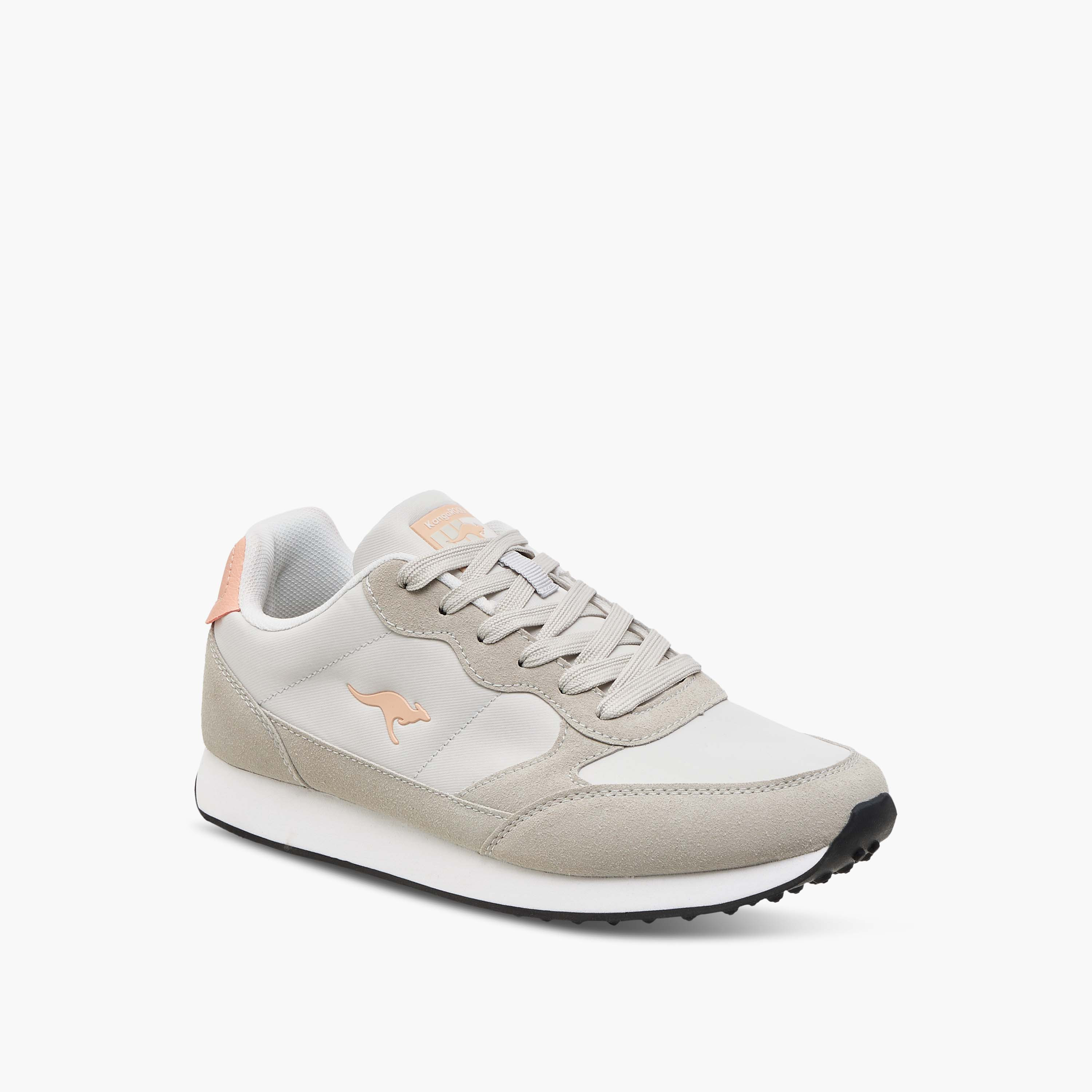 KangaROOS Women's Logo Detail Sneakers with Lace-Up Closure-women-shoes-sneakers-image-2