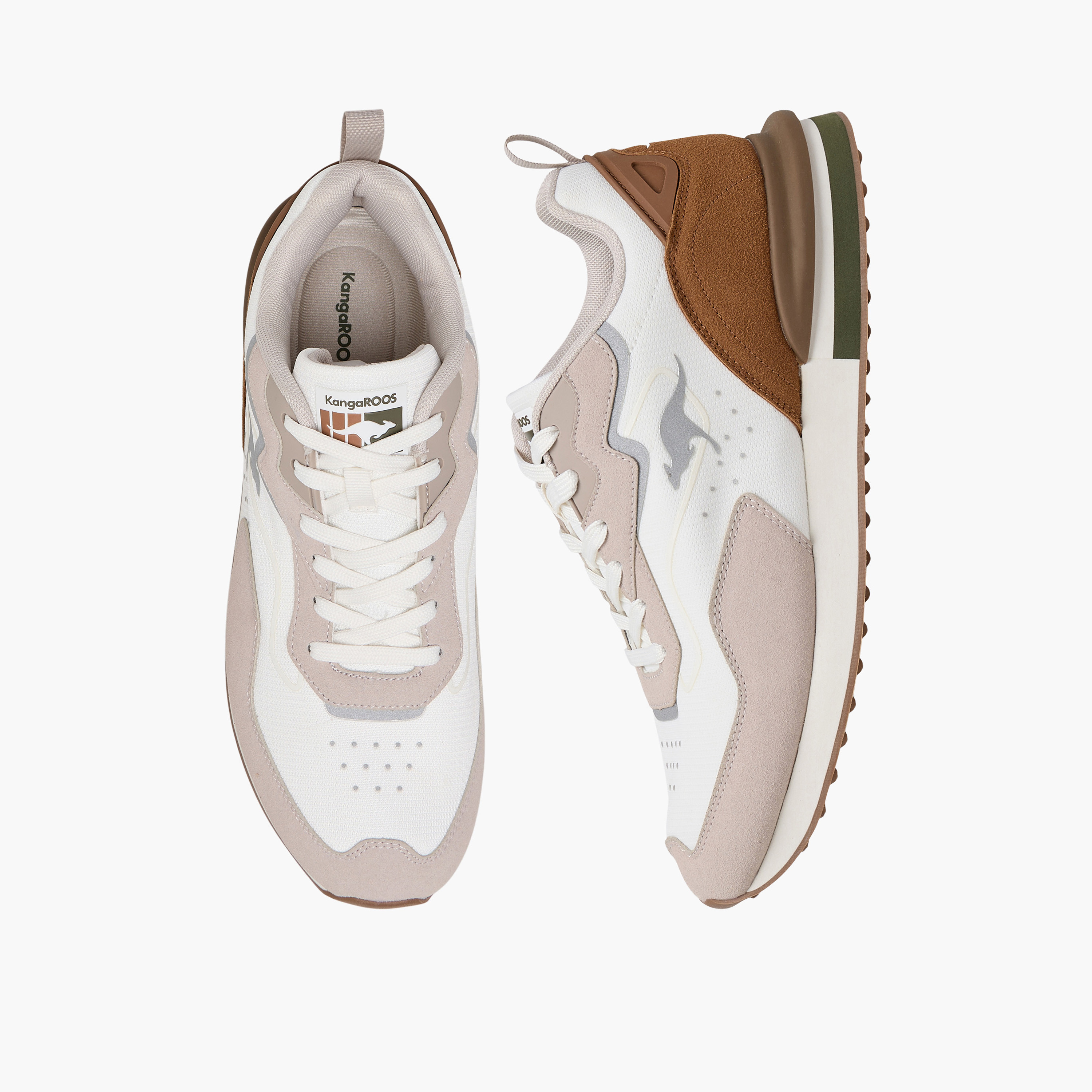 حذاء رياضي برباط إغلاق وتصميم قوالب ملونة للنساء من كانغاروز-men-shoes-sneakers-image-1