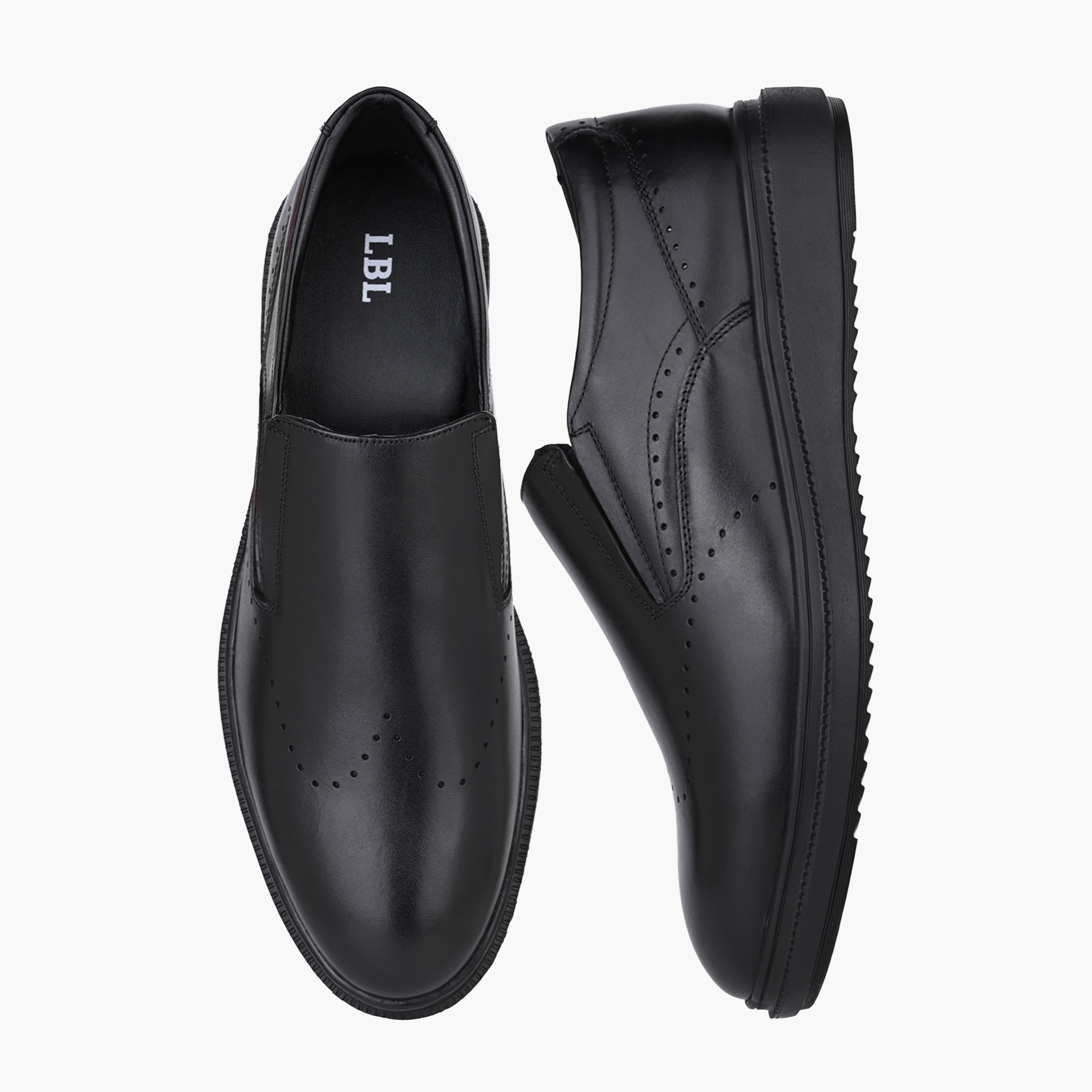 حذاء جلد سهل الارتداء للرجال من أل بي أل من شو إكسبريس-men-shoes-formalshoes-image-1
