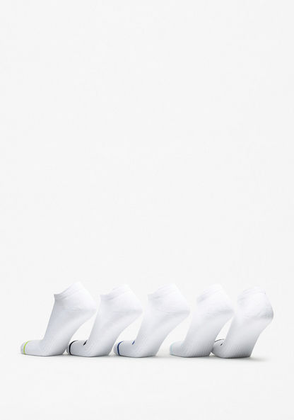 Kappa Logo Print Ankle Length Socks - Set of 5-Men%27s Socks-image-2