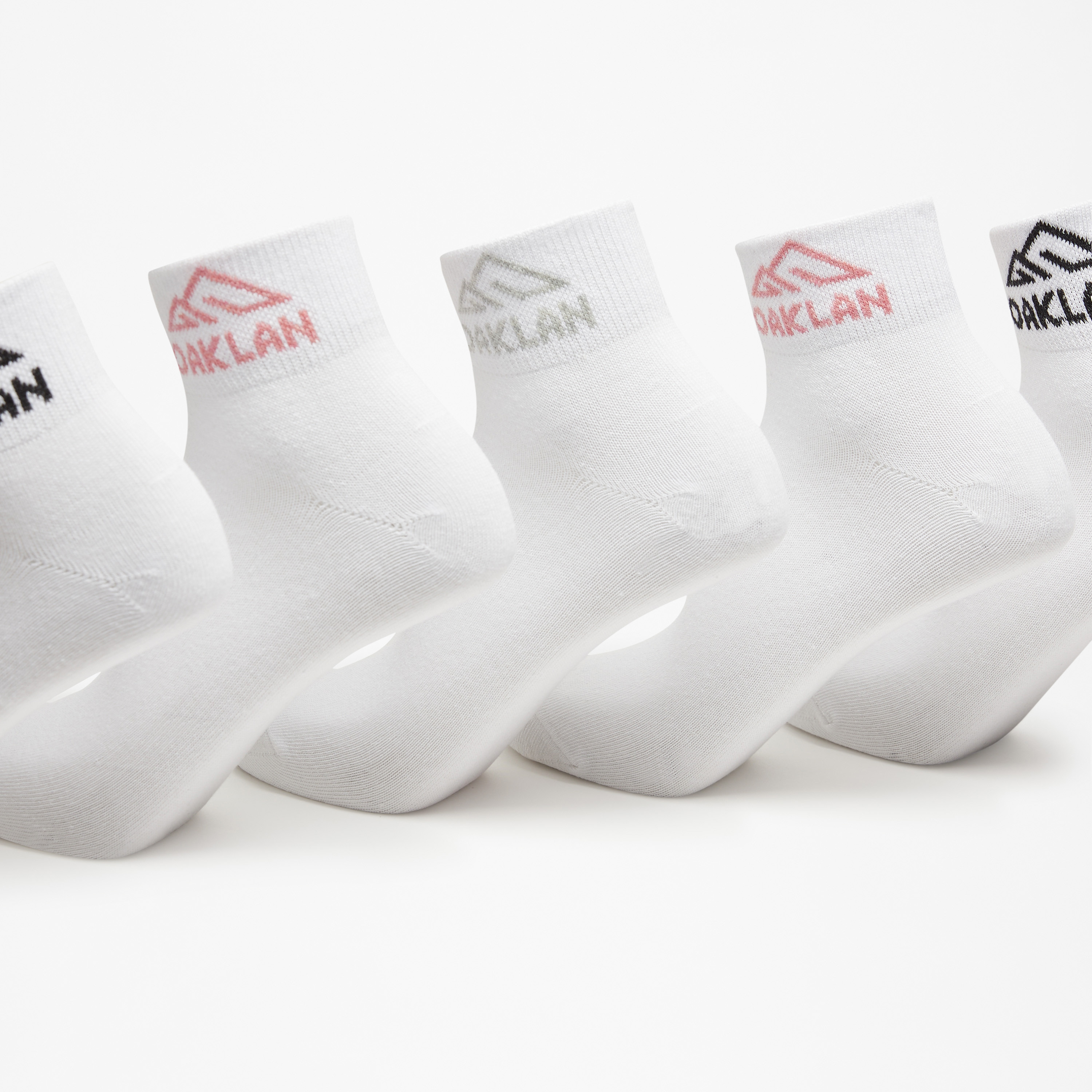 Oaklan by Shoexpress Printed Ankle Length Socks - Set of 5-women-socksandstockings-image-2