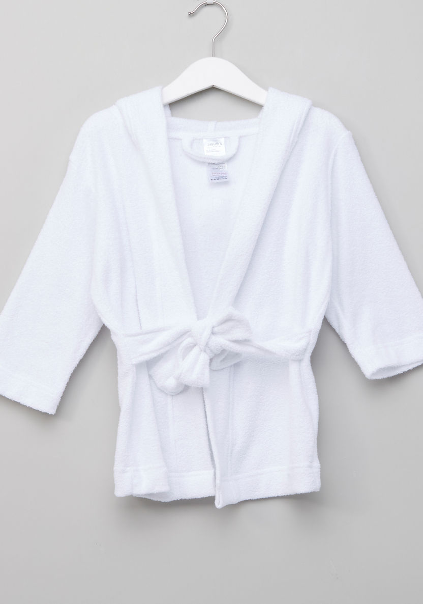 Juniors Textured Hooded Robe-Towels and Flannels-image-0