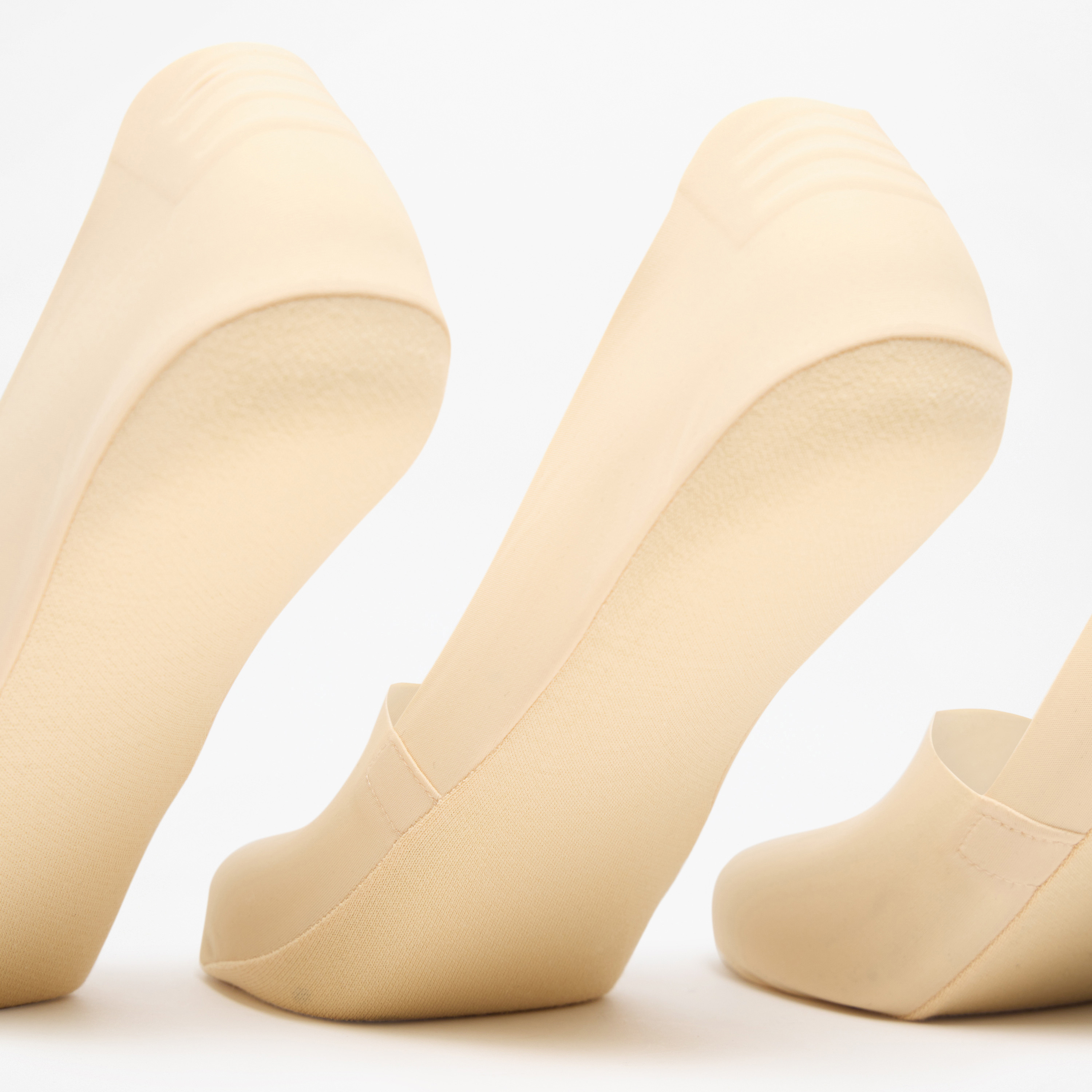 طقم جوارب غير مرئية 3 قطع سادة من فلورا بيلا-women-socksandstockings-image-4