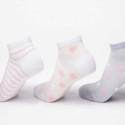 Printed Ankle Length Socks - Set of 5-Women%27s Socks-image-3