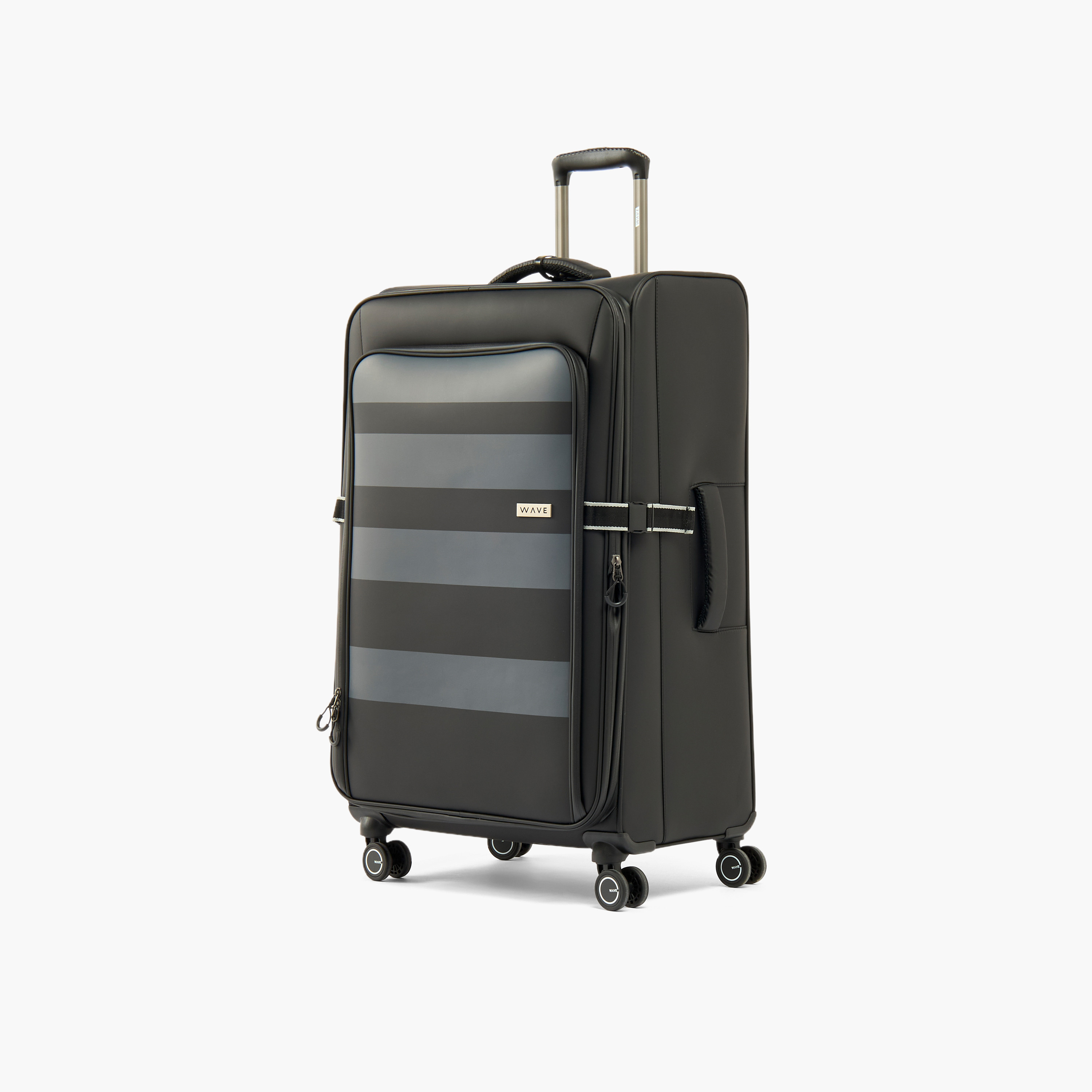 شنطة ترولي ناعمة مخطط بمقبض قابل للسحب من ويف-travel-luggagesandbags-luggage-image-1